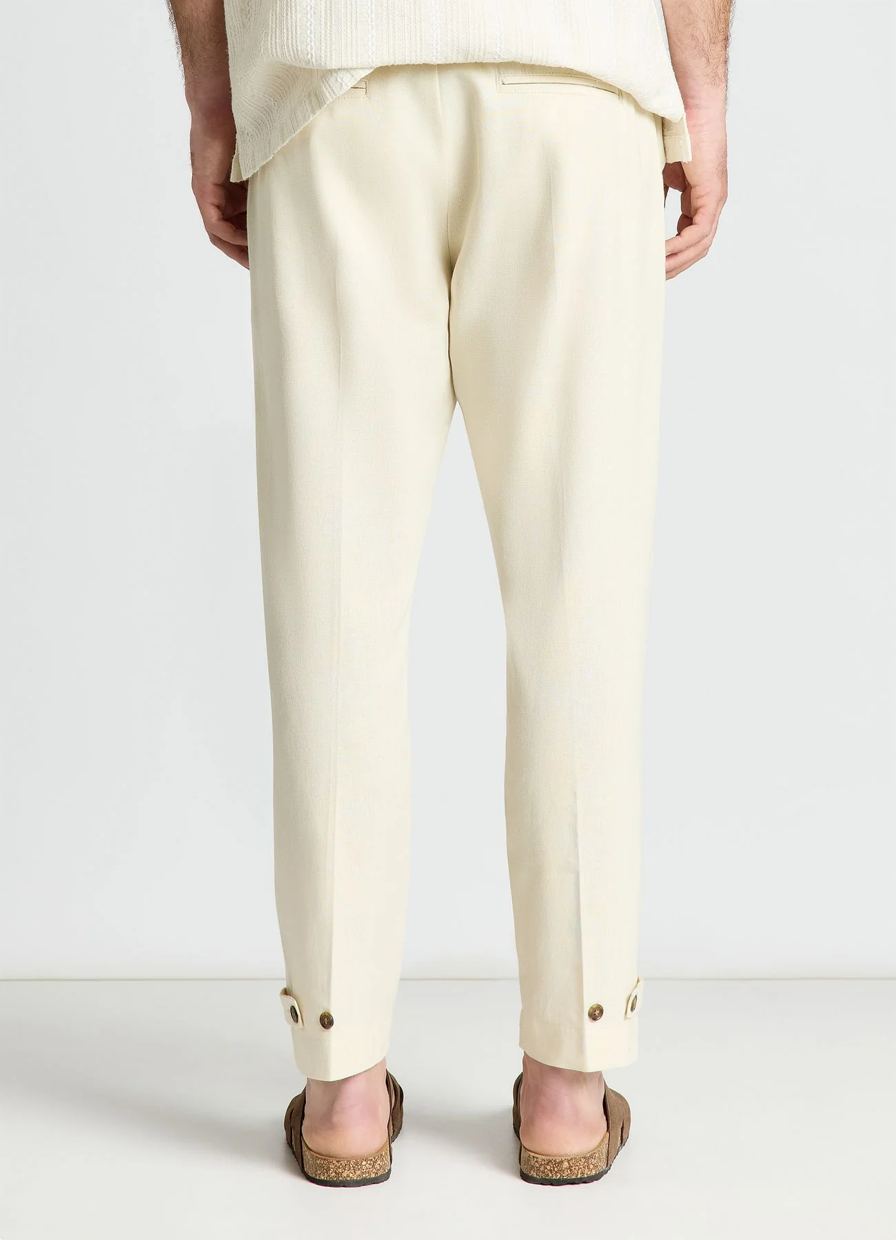 Pantaloni misto lino con fusciacca - Image 3