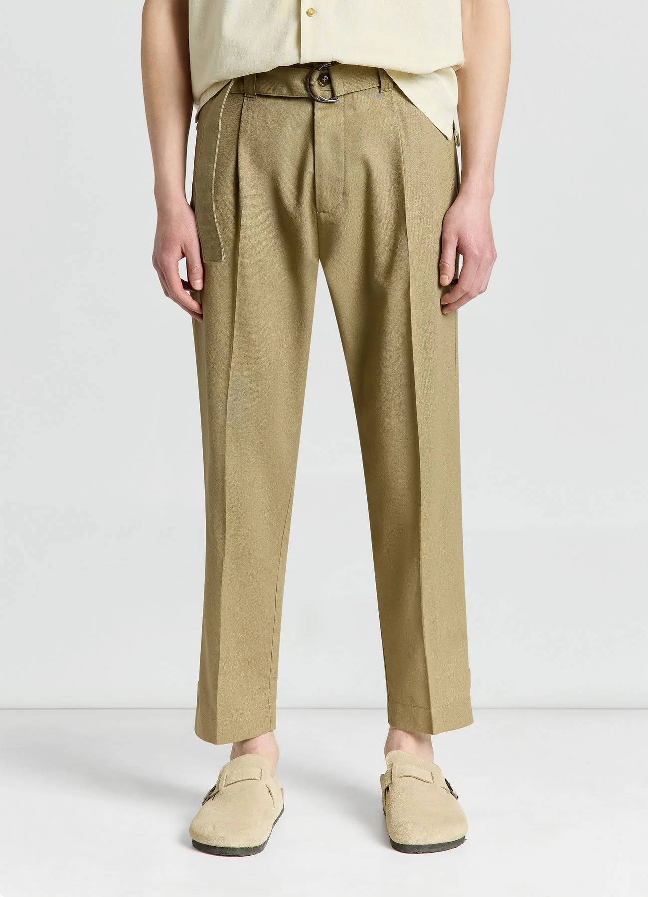 Pantaloni misto lino con fusciacca - Image 3