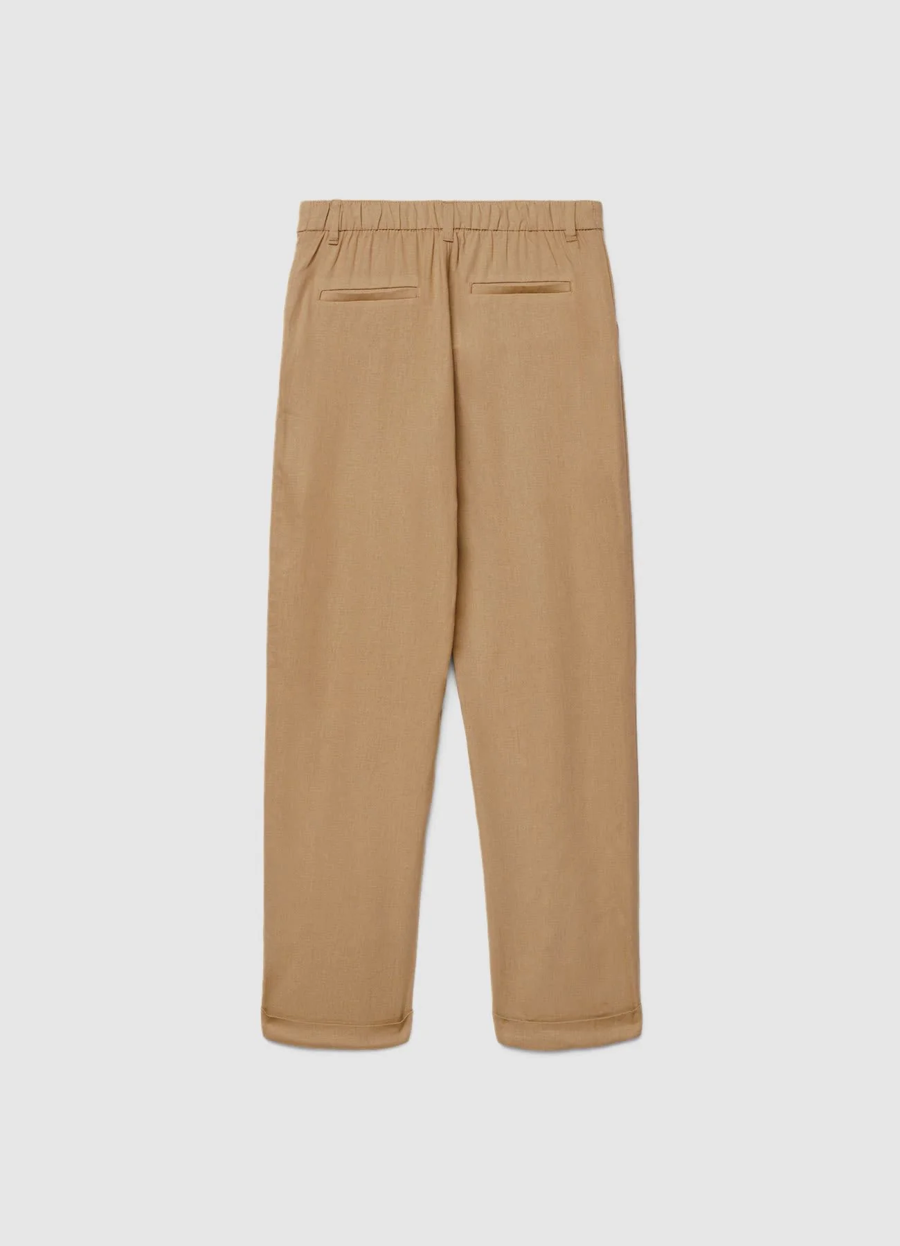 Pantaloni misto lino tasche alla francese - Image 5