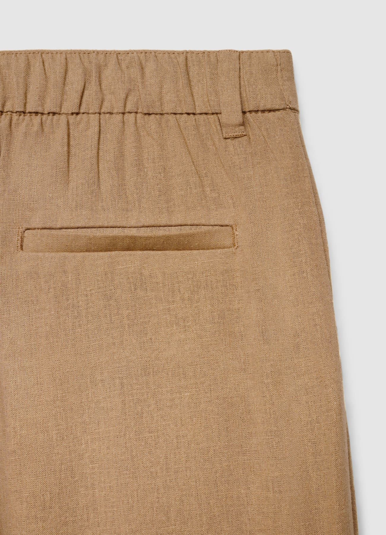 Pantaloni misto lino tasche alla francese - Image 6