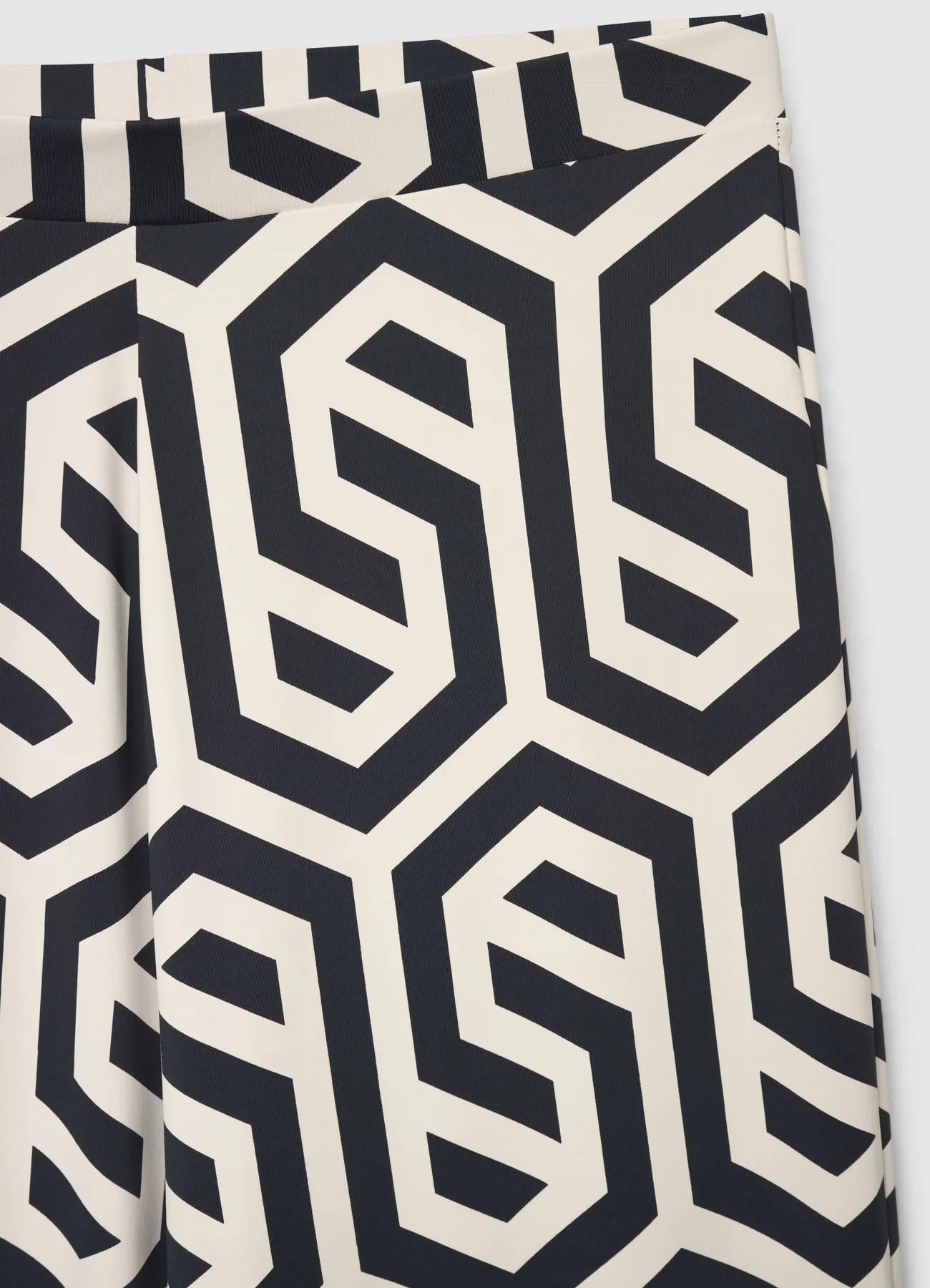 Pantaloni palazzo a fantasia geometrica - Image 6