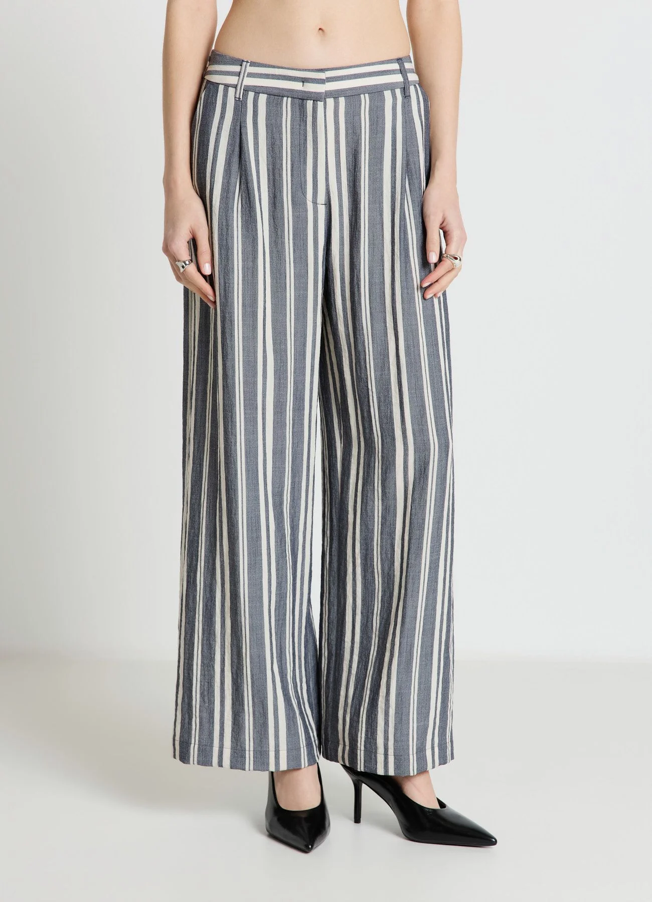 Pantaloni palazzo a righe - Image 2