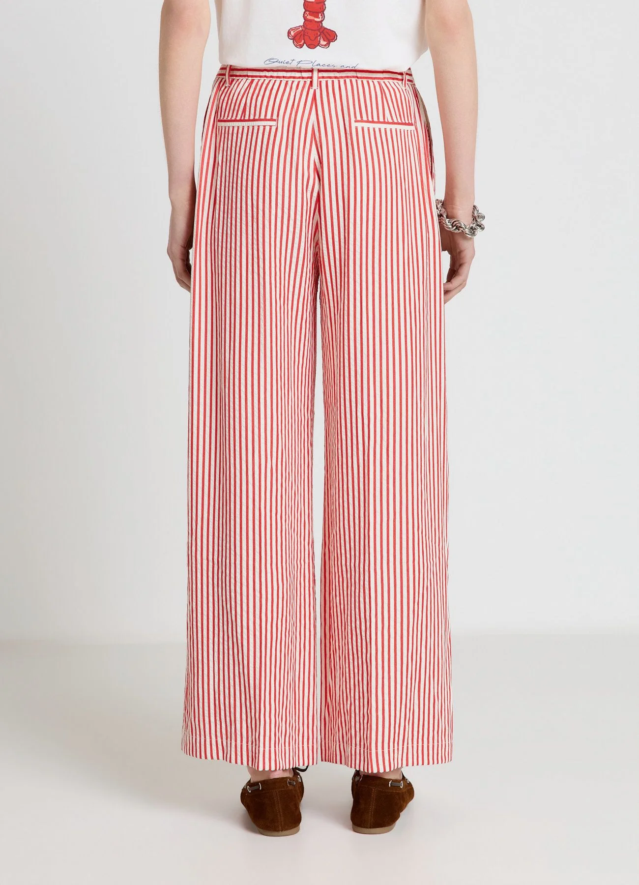 Pantaloni palazzo a righe