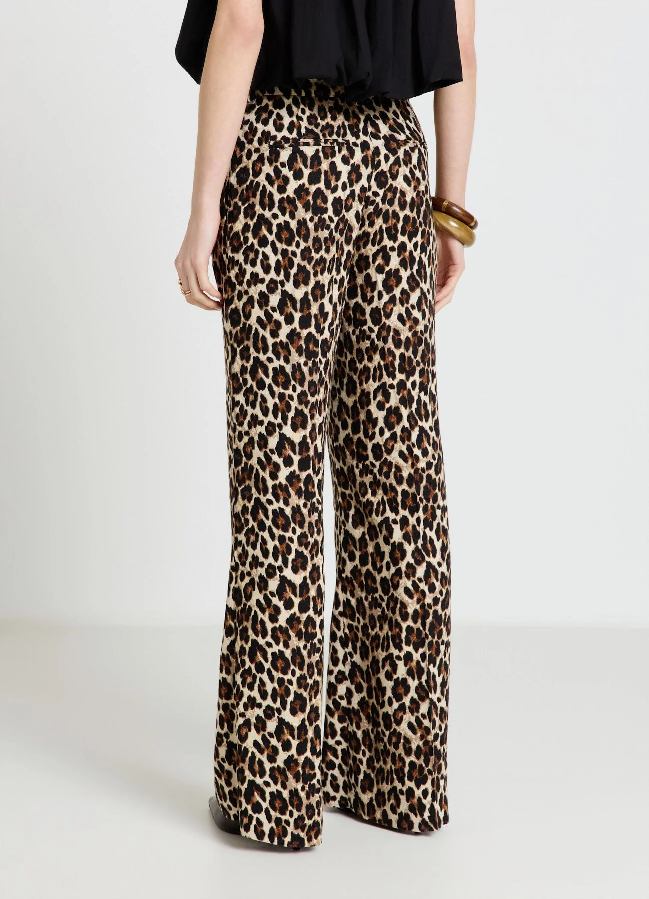 Pantaloni palazzo a stampa animalier - Image 2