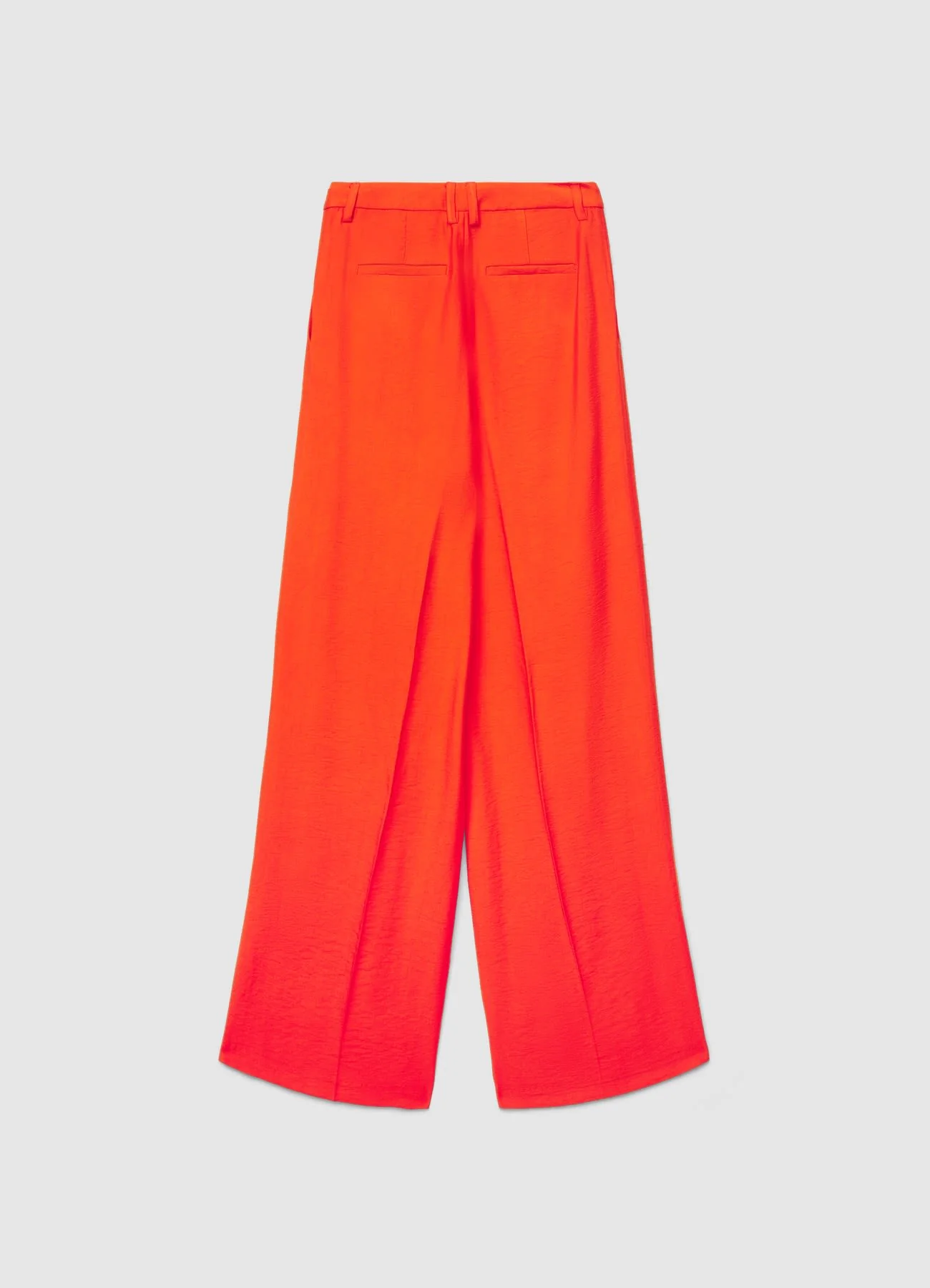 Pantaloni palazzo a tinta unita con cintura - Image 4