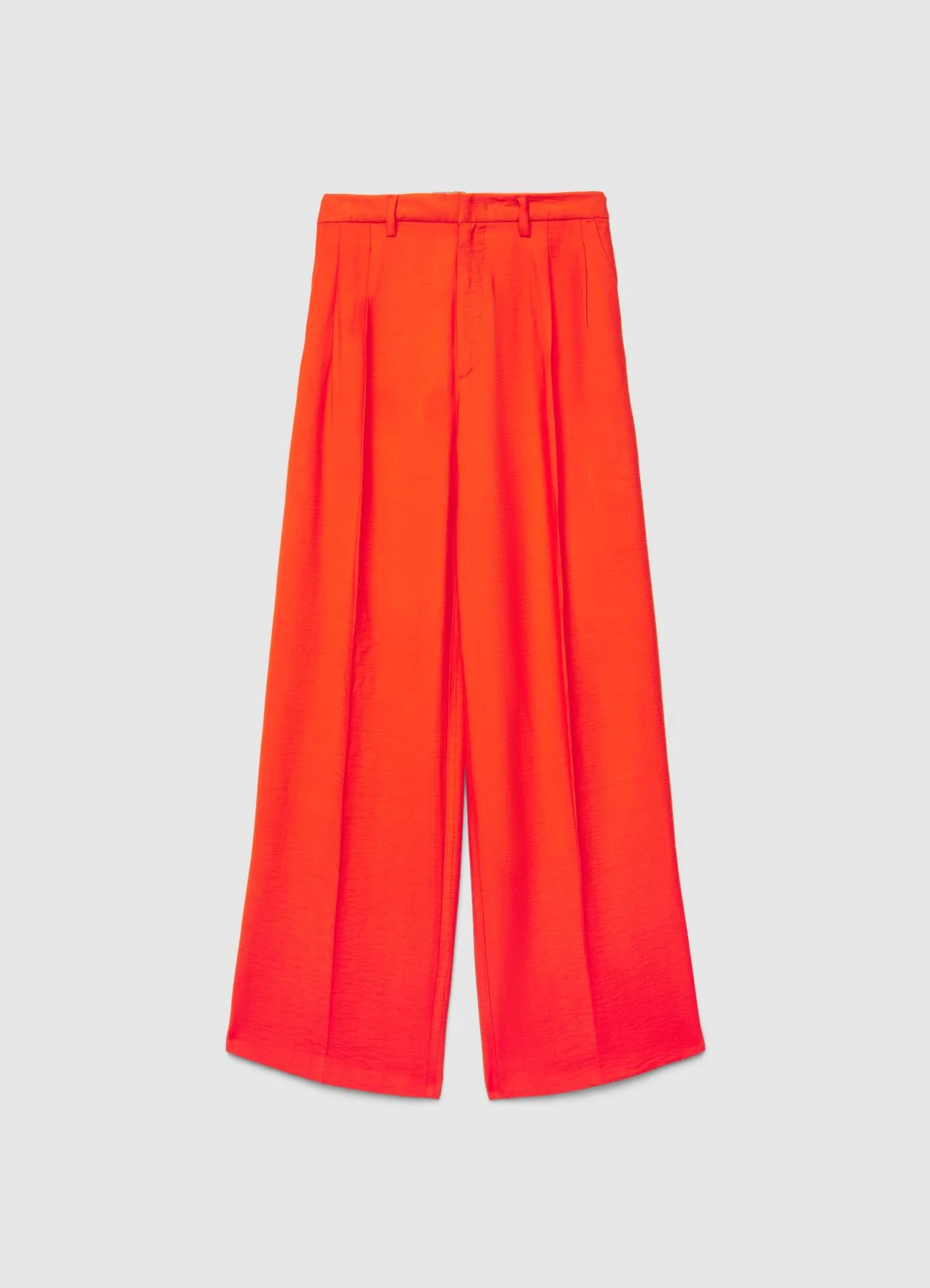 Pantaloni palazzo a tinta unita con cintura - Image 5