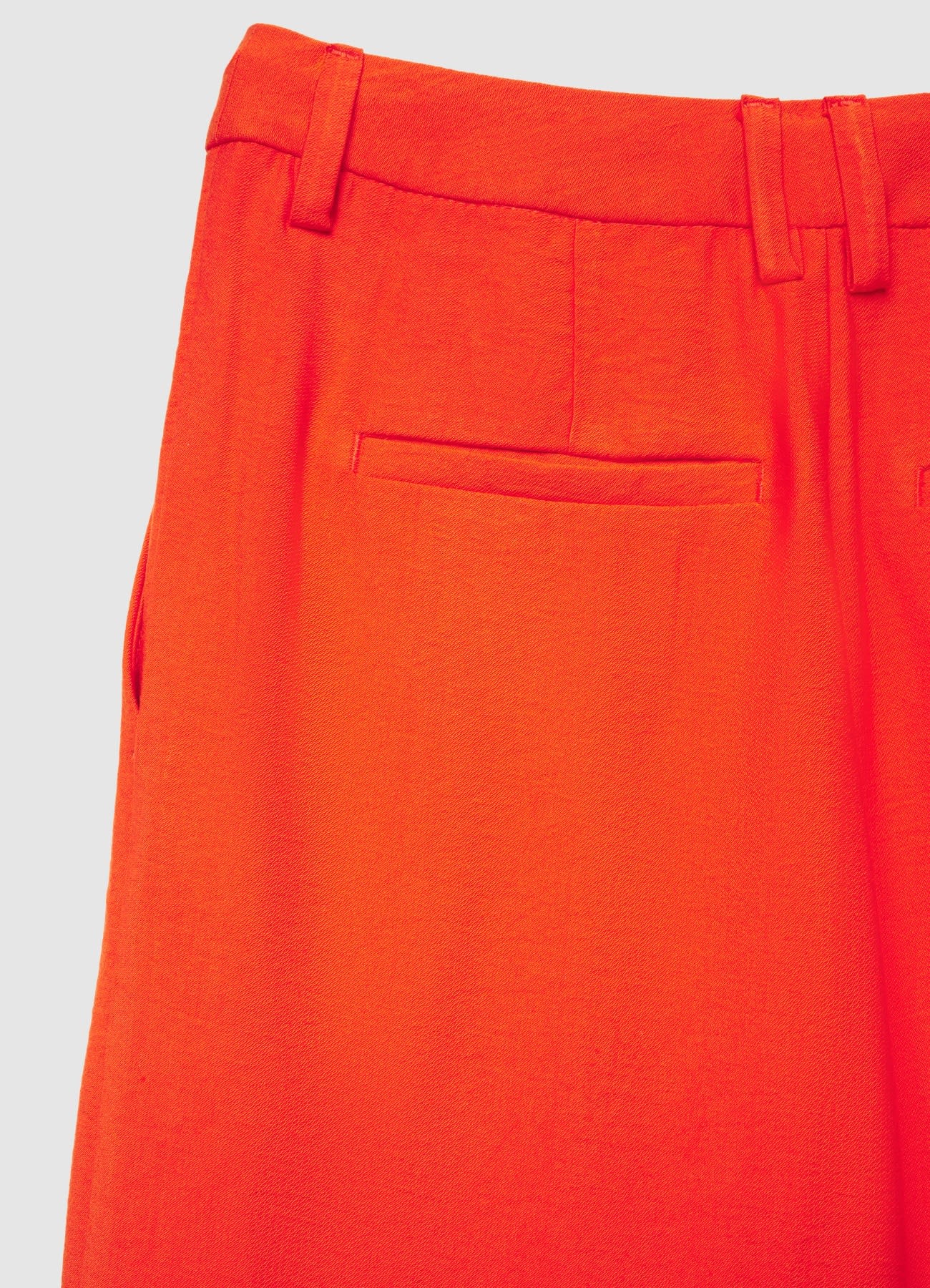 Pantaloni palazzo a tinta unita con cintura - Image 6