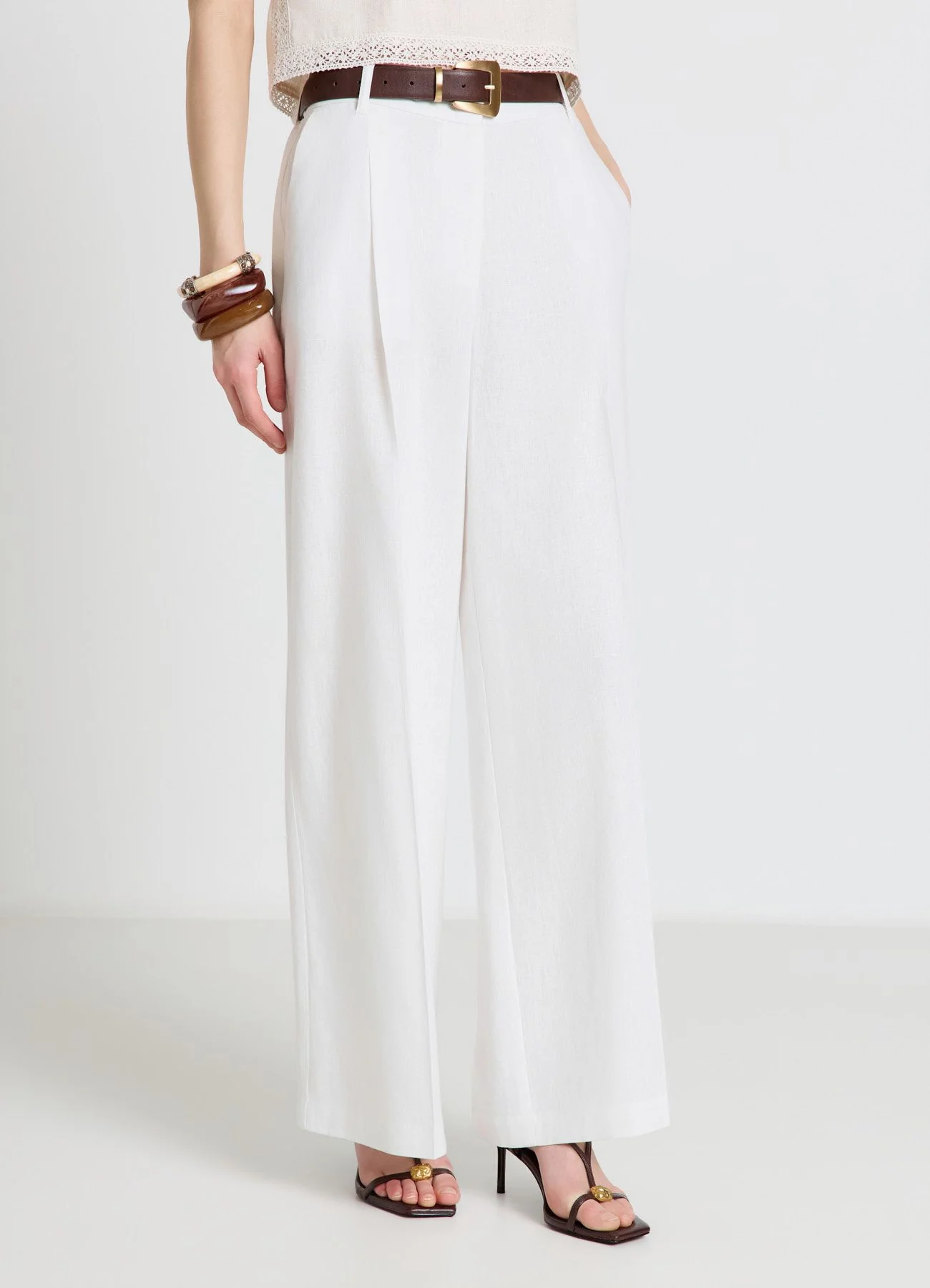 Pantaloni palazzo a vita elasticizzata - Image 2
