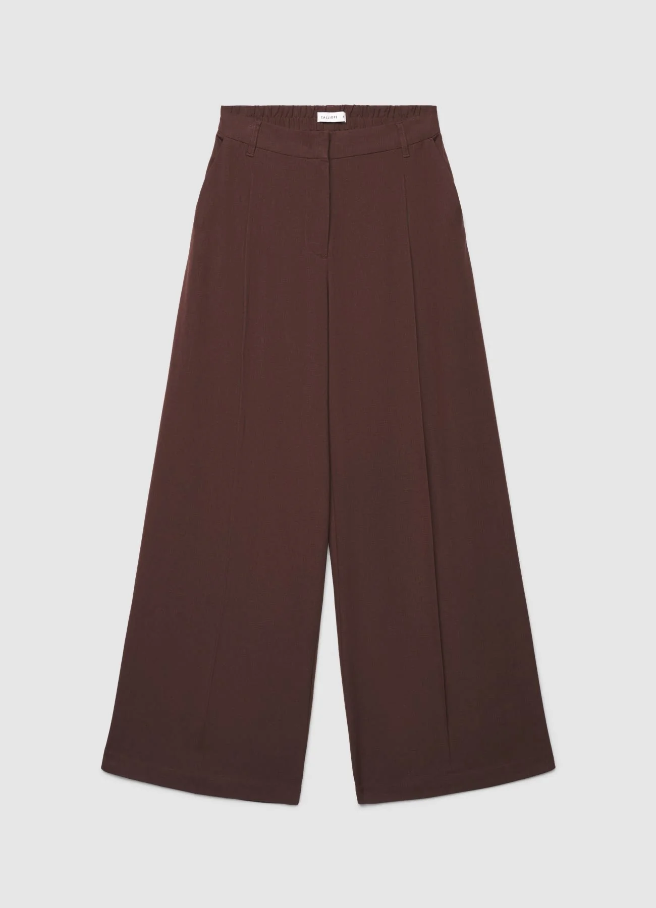 Pantaloni palazzo a vita elasticizzata - Image 4