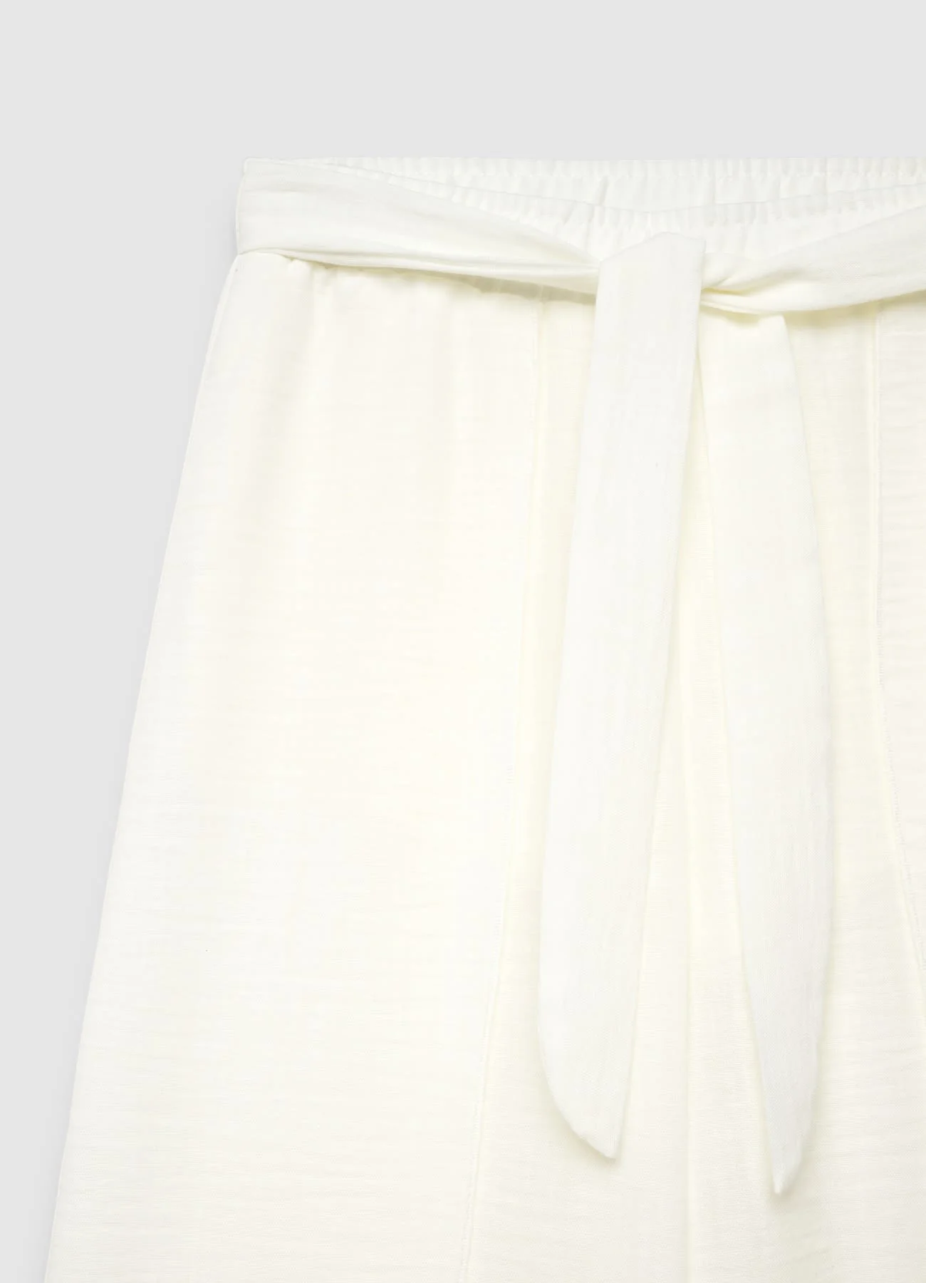 Pantaloni palazzo con cintura annodata - Image 3