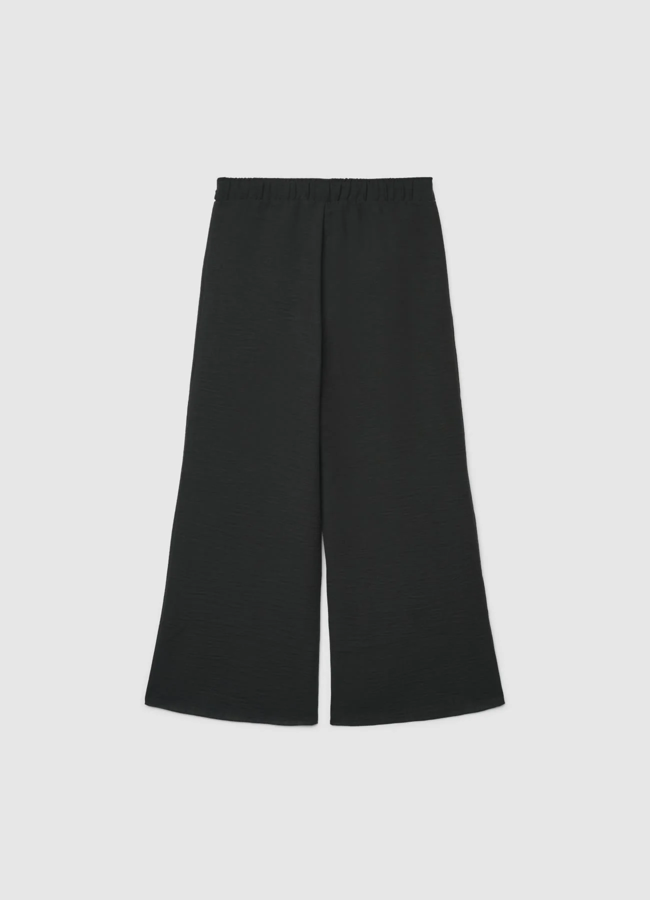 Pantaloni palazzo con cintura e vita elasticizzata - Image 2