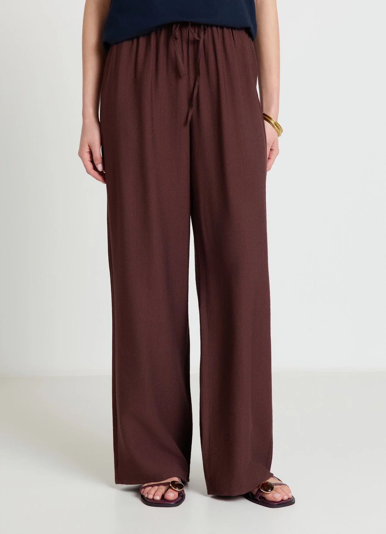 Pantaloni palazzo con coulisse