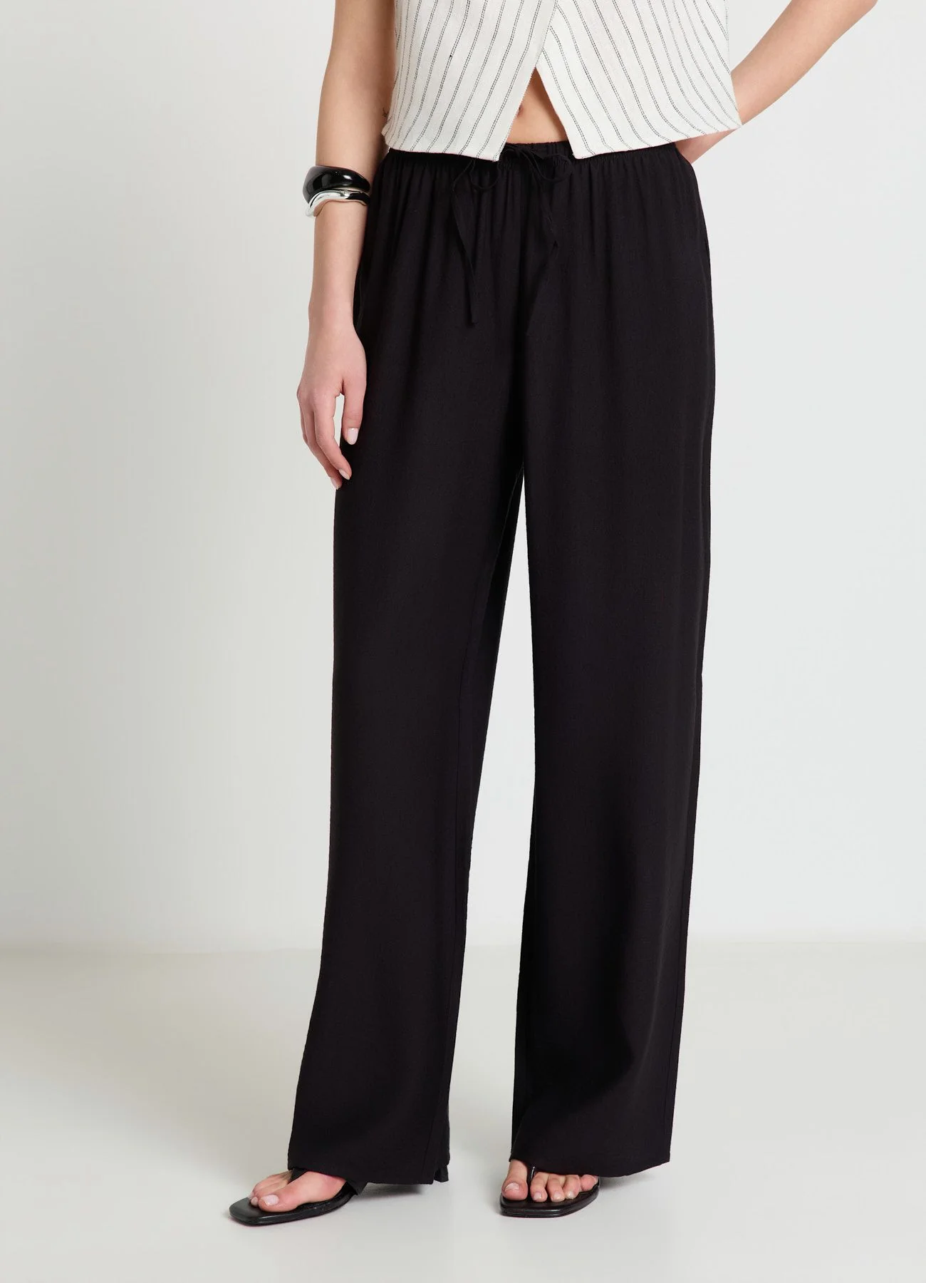Pantaloni palazzo con coulisse - Image 2