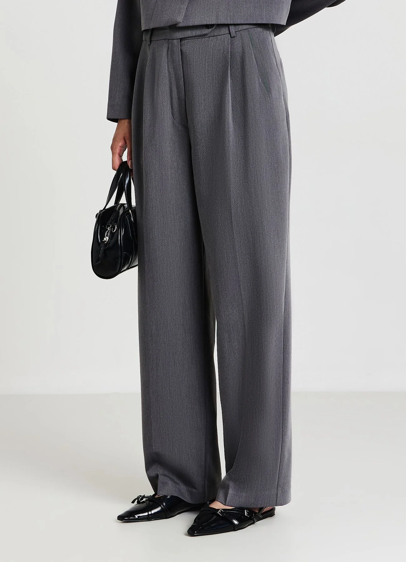 Pantaloni palazzo con doppia pinces - Image 2