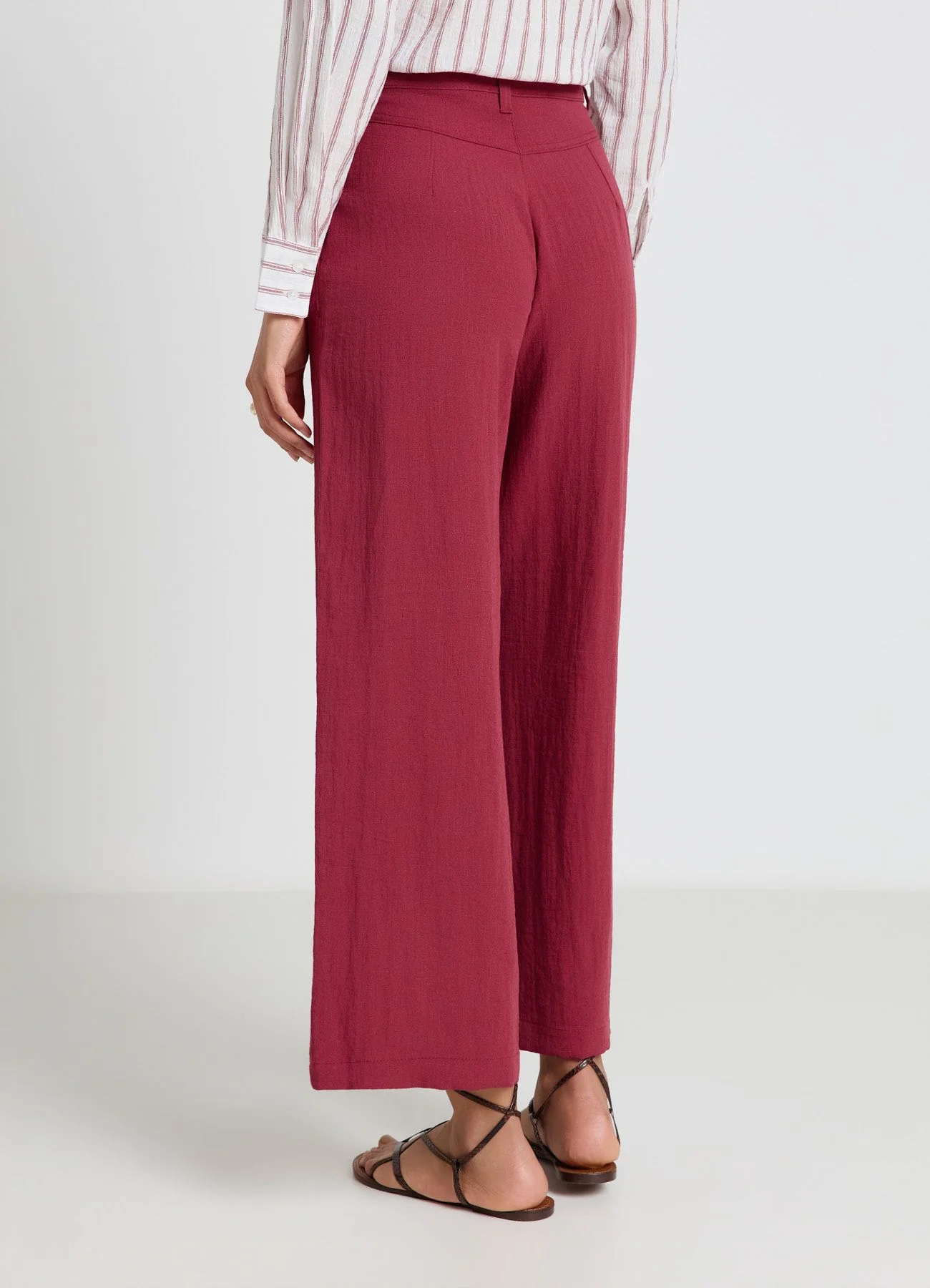 Pantaloni palazzo con doppie pinces - Image 3