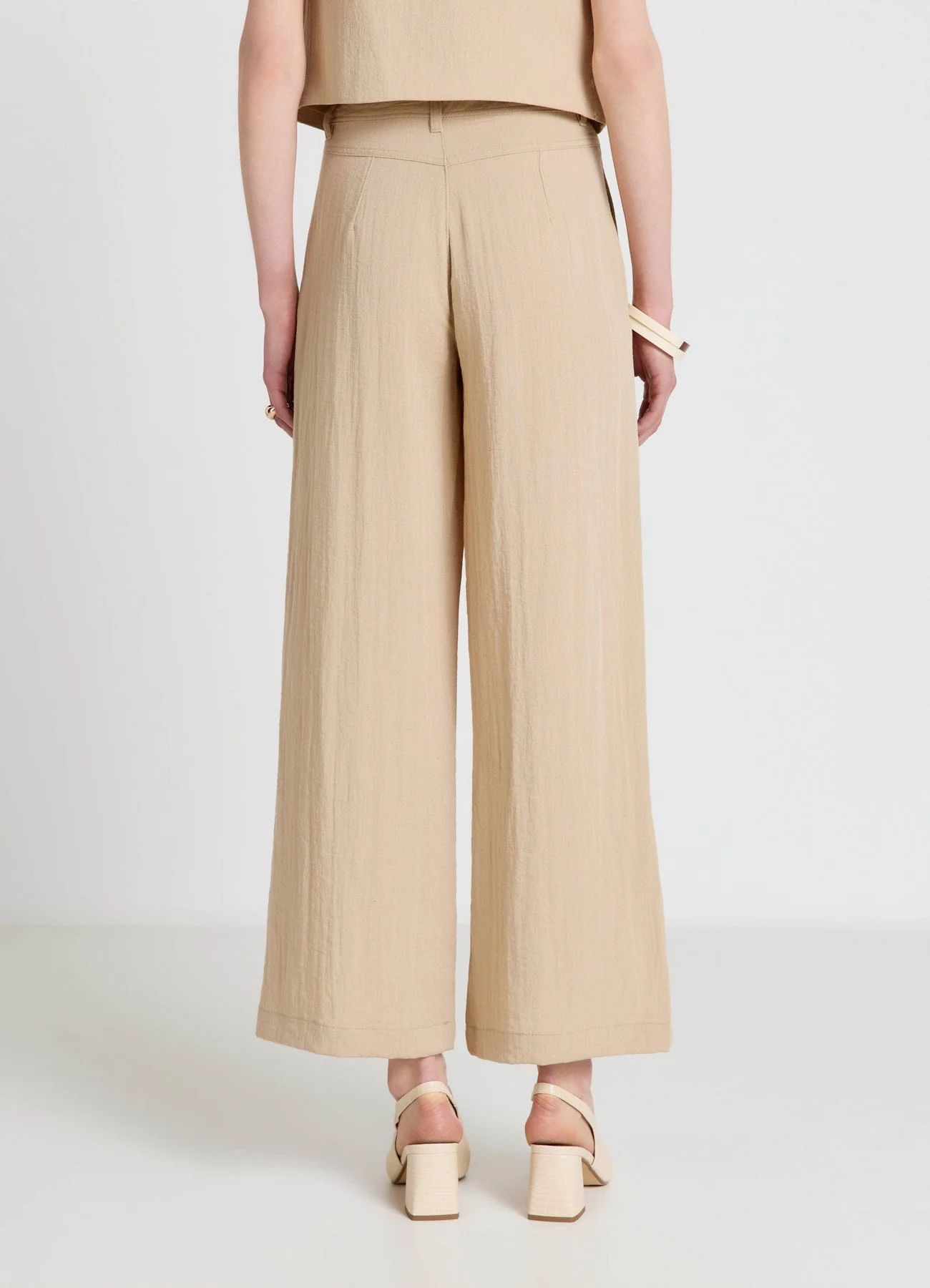 Pantaloni palazzo con doppie pinces - Image 3