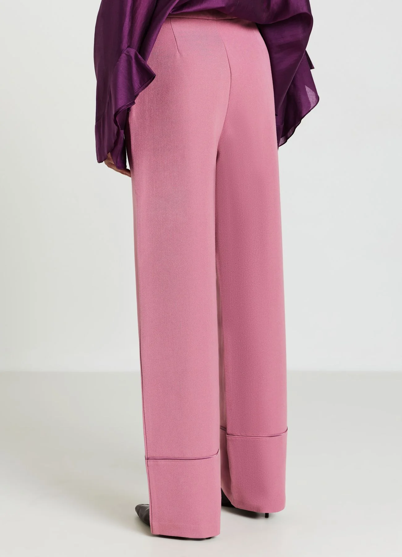 Pantaloni palazzo con elastico dietro - Image 3