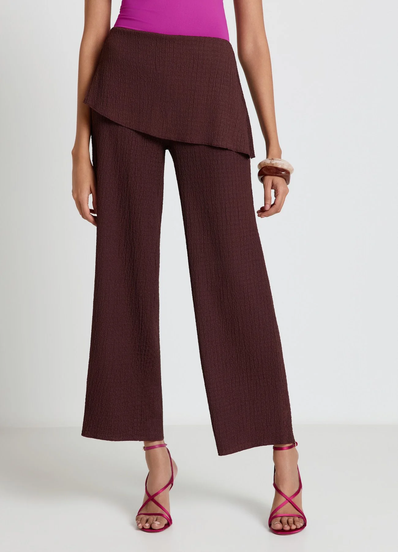 Pantaloni palazzo con fascia pareo - Image 2