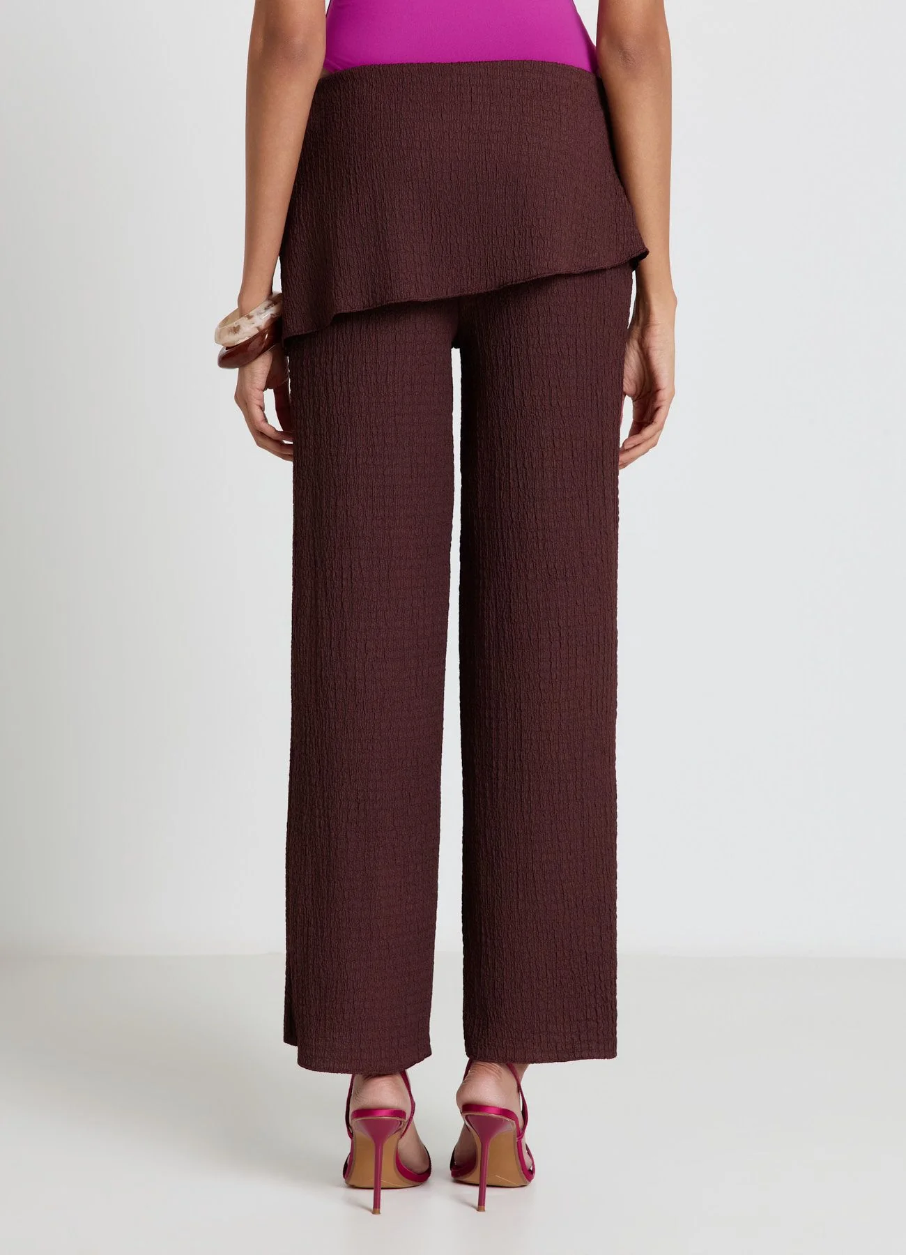 Pantaloni palazzo con fascia pareo - Image 3