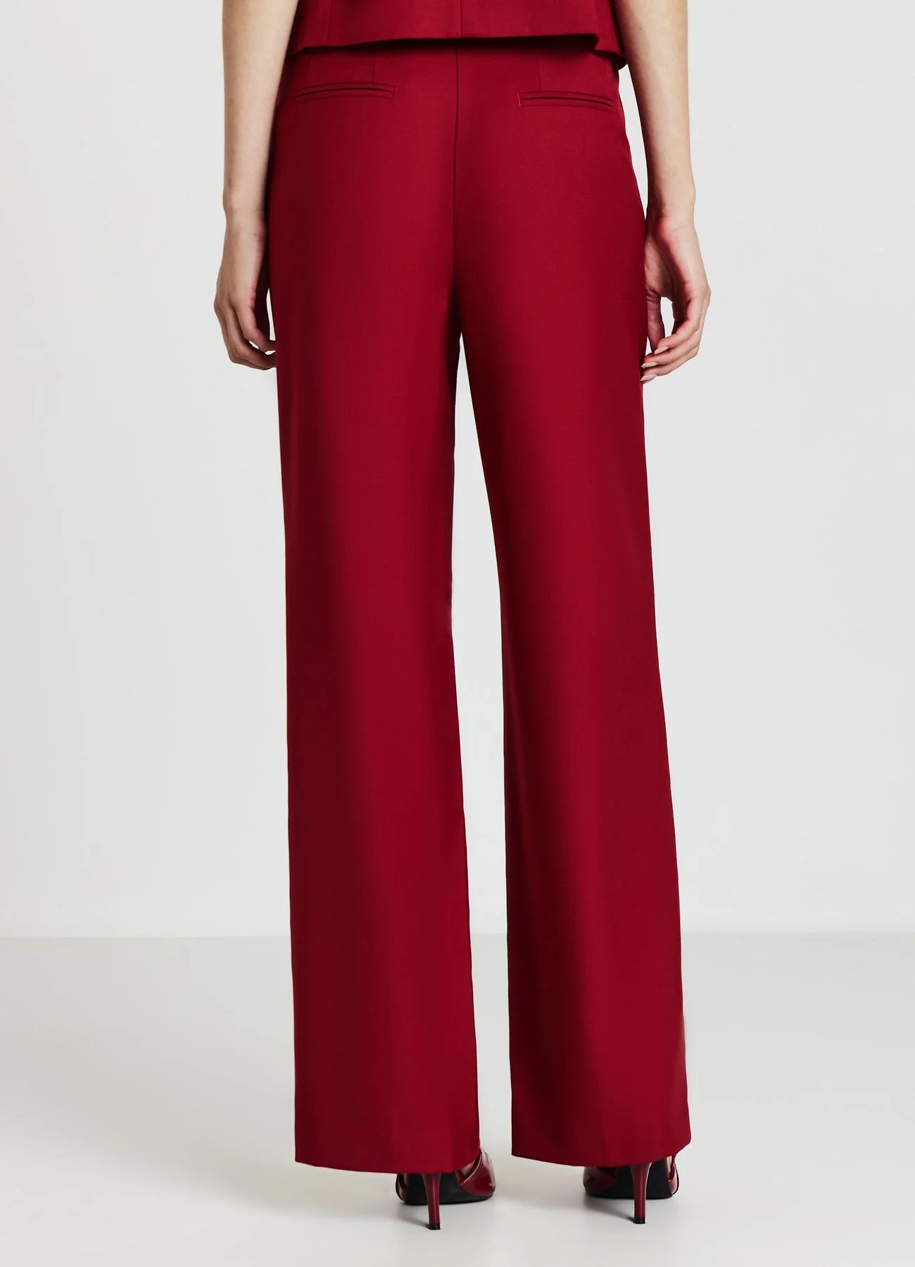 Pantaloni palazzo con pince - Image 3