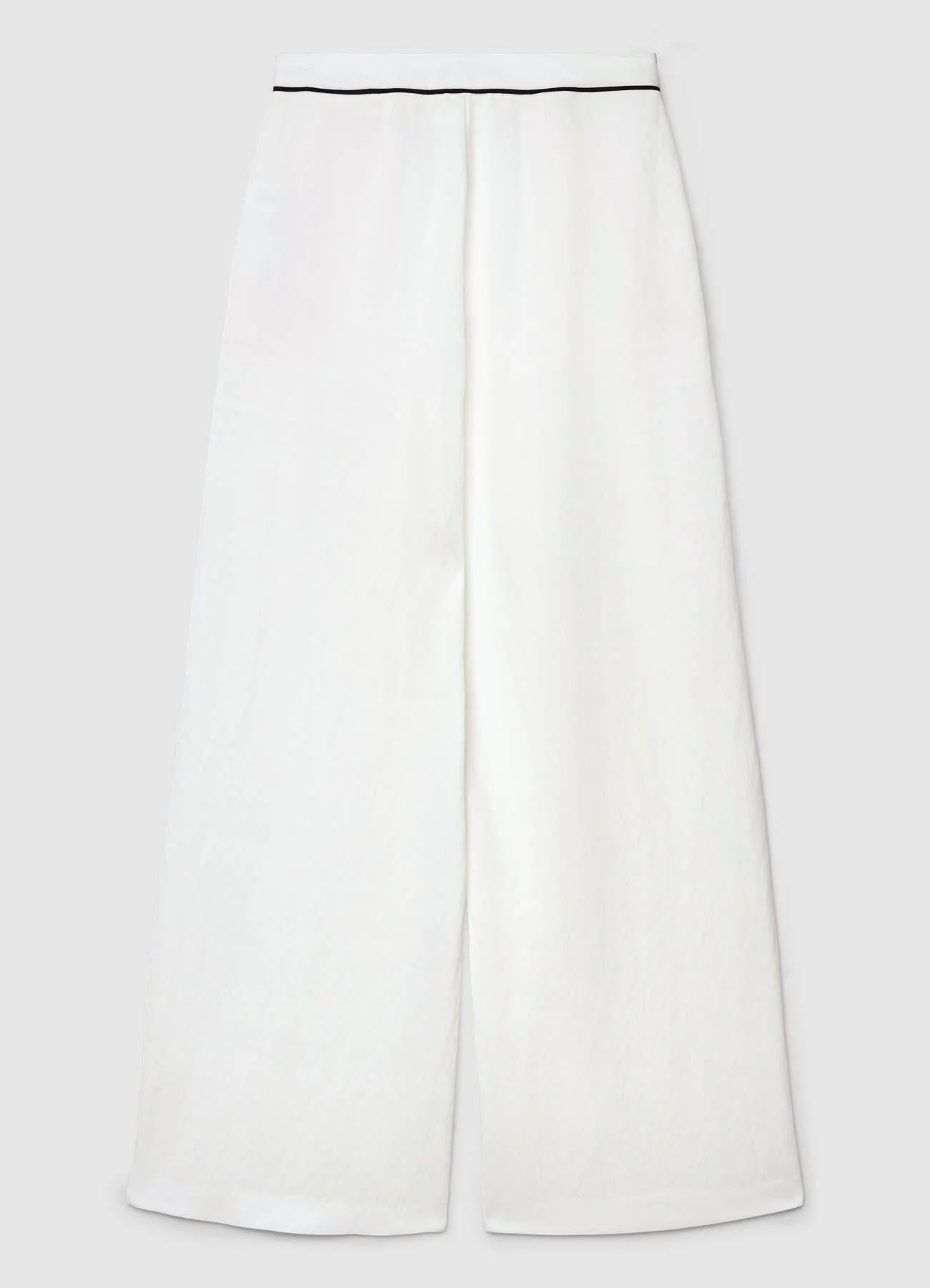 Pantaloni palazzo con pinces e piping - Image 4