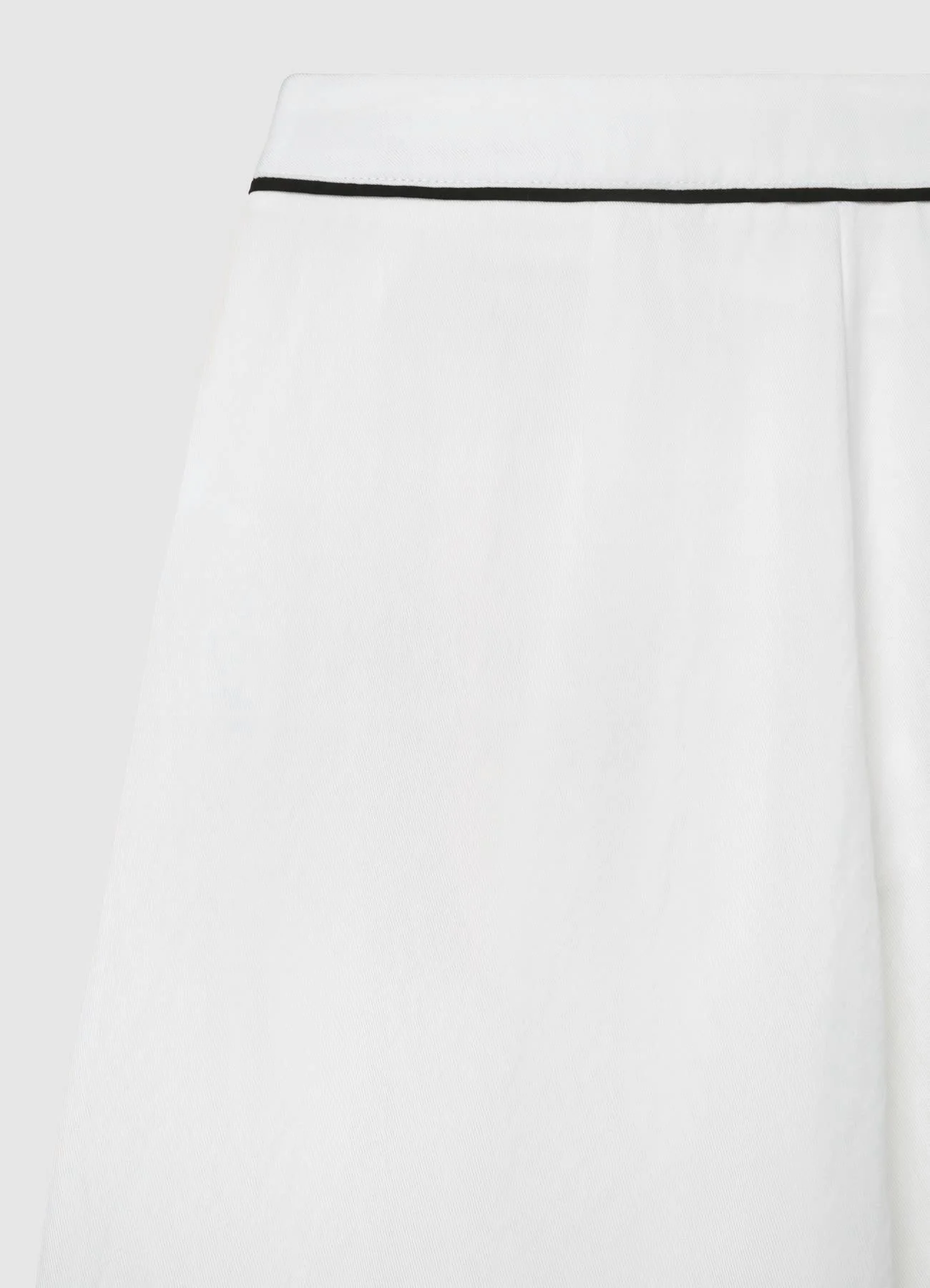 Pantaloni palazzo con pinces e piping - Image 5