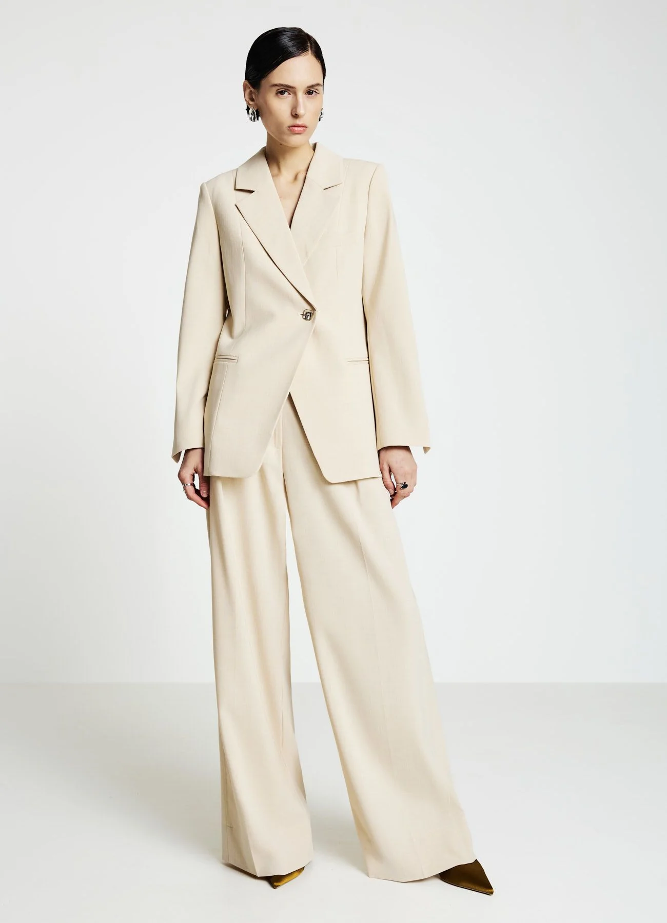 Pantaloni palazzo con pinces - Image 3
