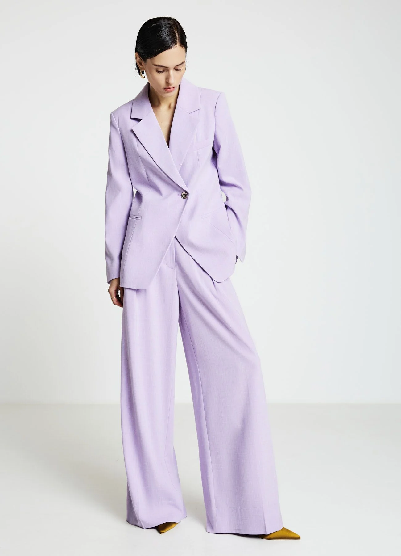 Pantaloni palazzo con pinces - Image 2