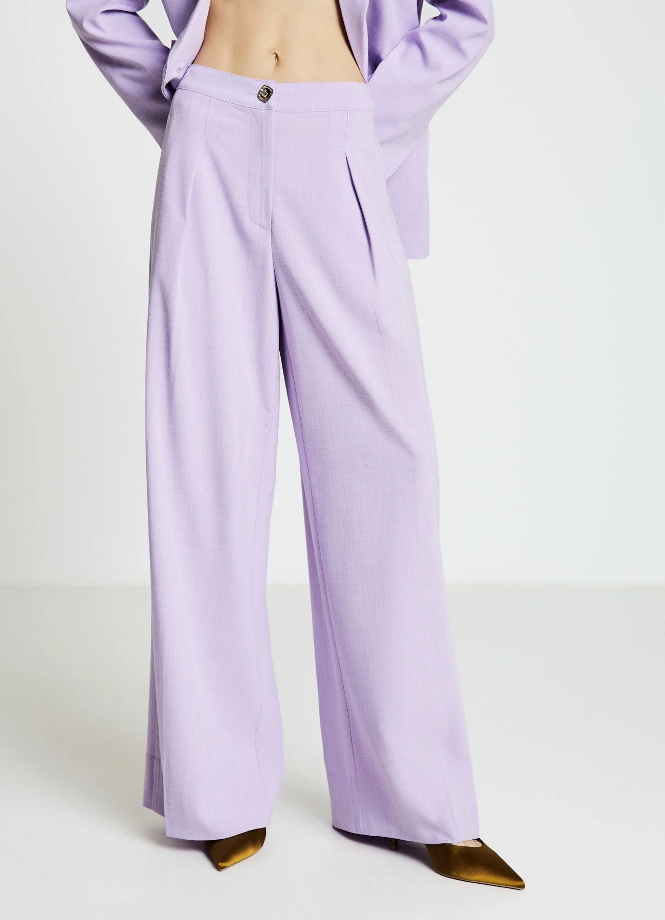 Pantaloni palazzo con pinces - Image 3