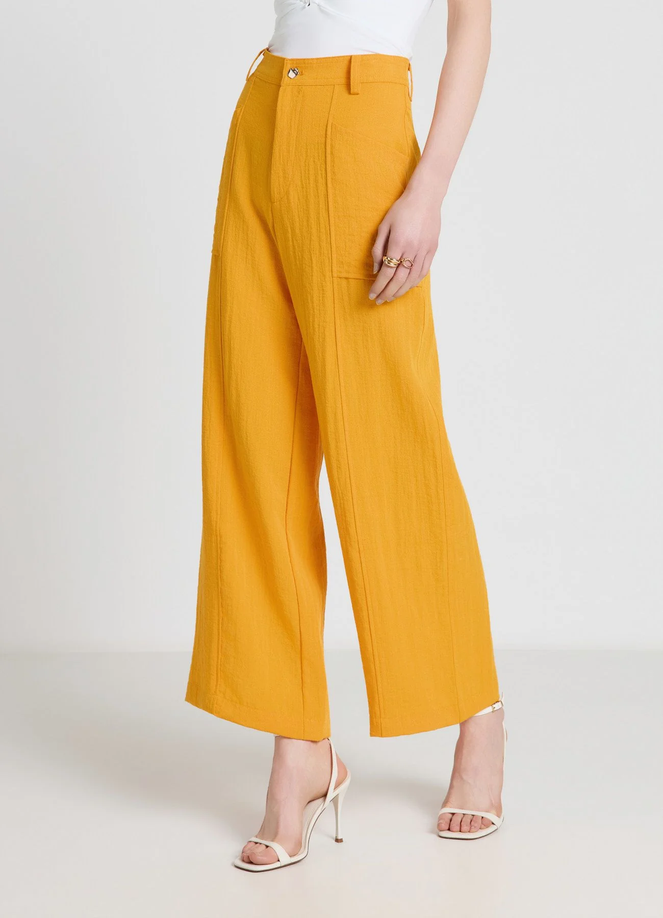 Pantaloni palazzo con tasche - Image 3