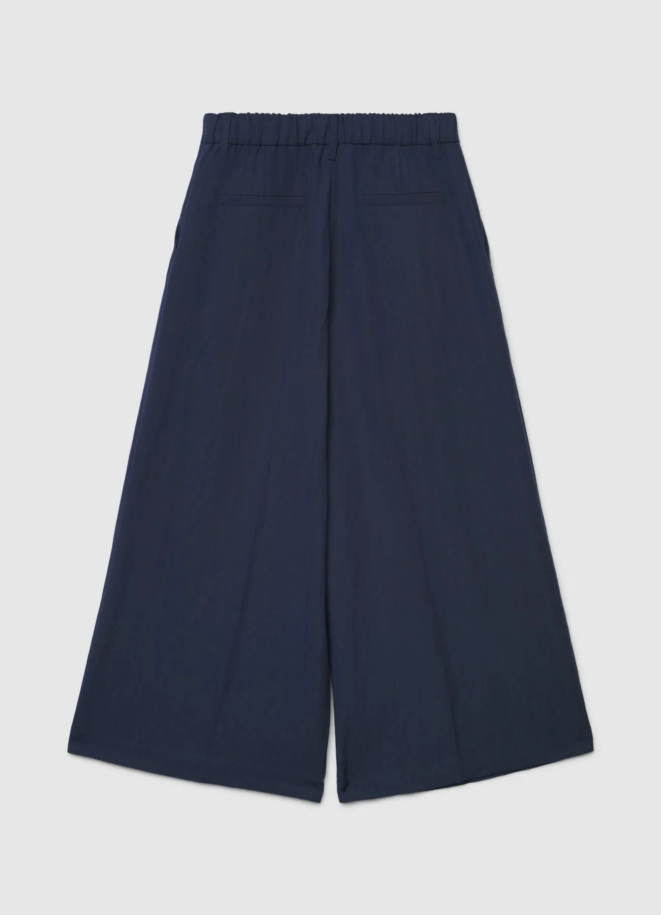 Pantaloni palazzo crop a tinta unita - Image 6