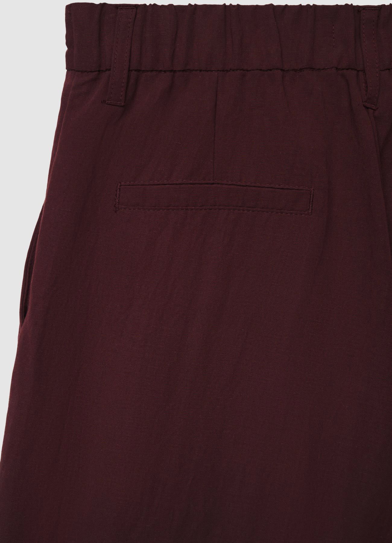 Pantaloni palazzo crop a tinta unita - Image 6