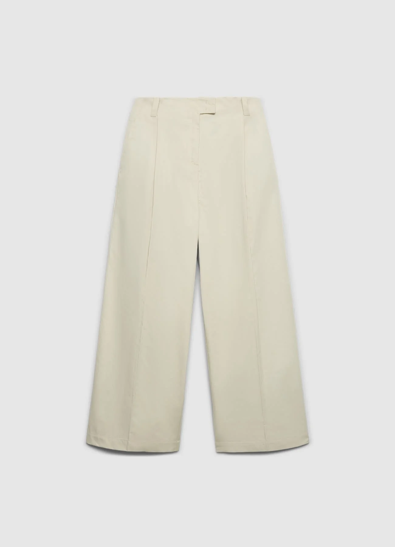 Pantaloni palazzo crop con pinces - Image 4