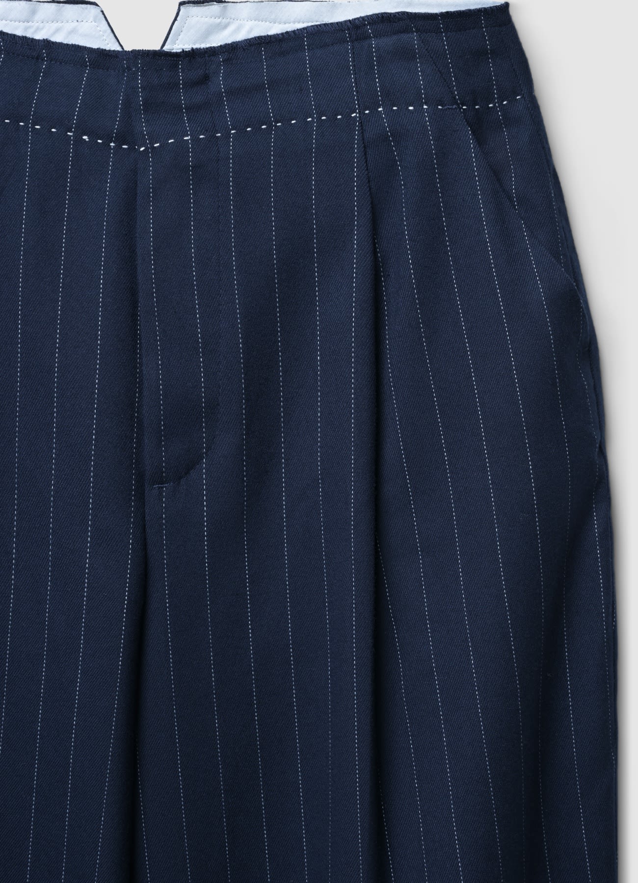 Pantaloni palazzo gessati - Image 6