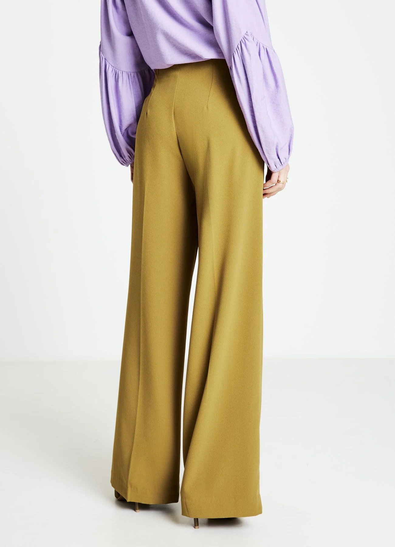 Pantaloni palazzo in crepe - Image 3