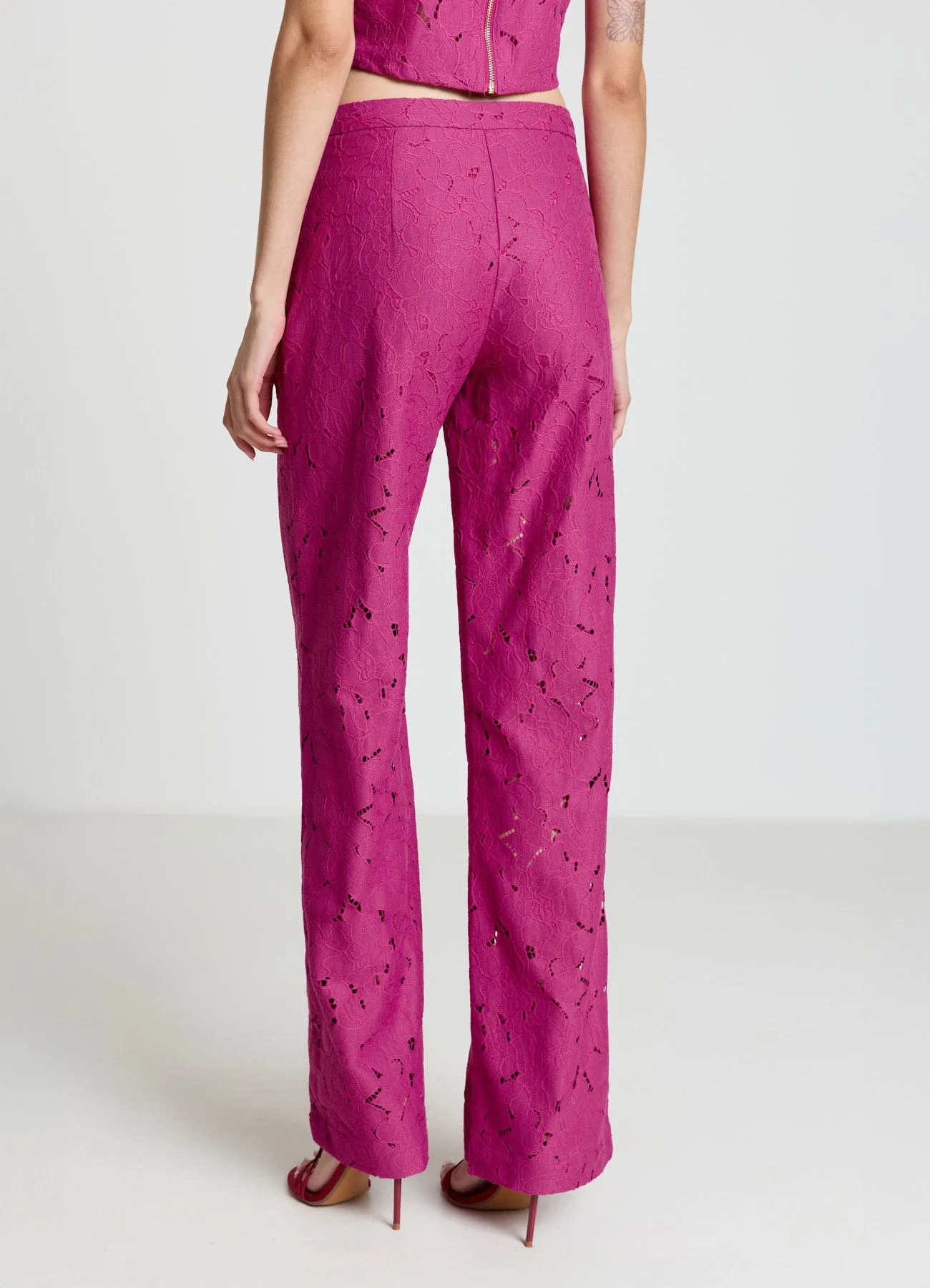 Pantaloni palazzo in pizzo - Image 3