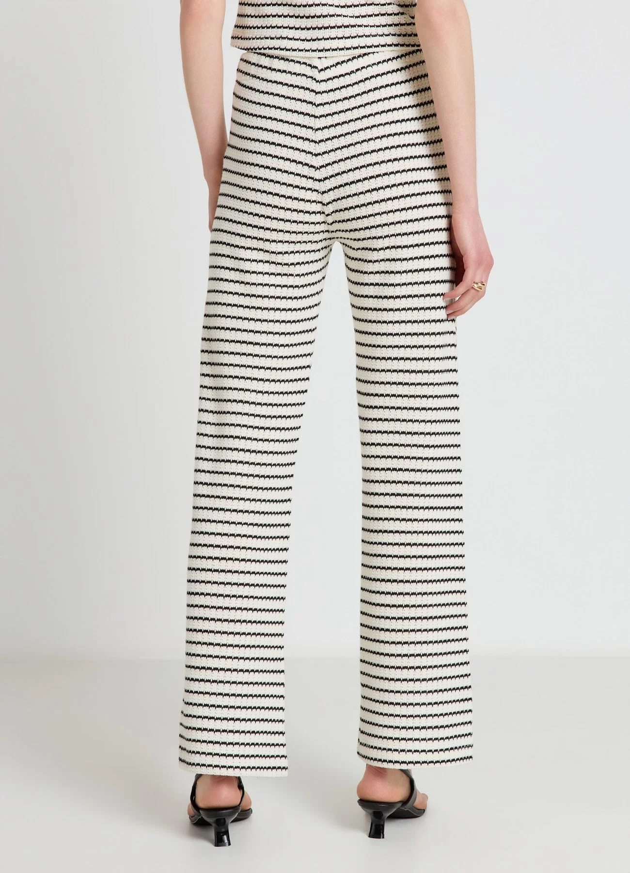 Pantaloni palazzo jogger a righe - Image 3