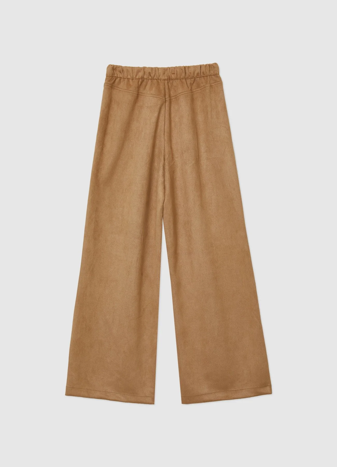 Pantaloni palazzo jogger simil camoscio - Image 5