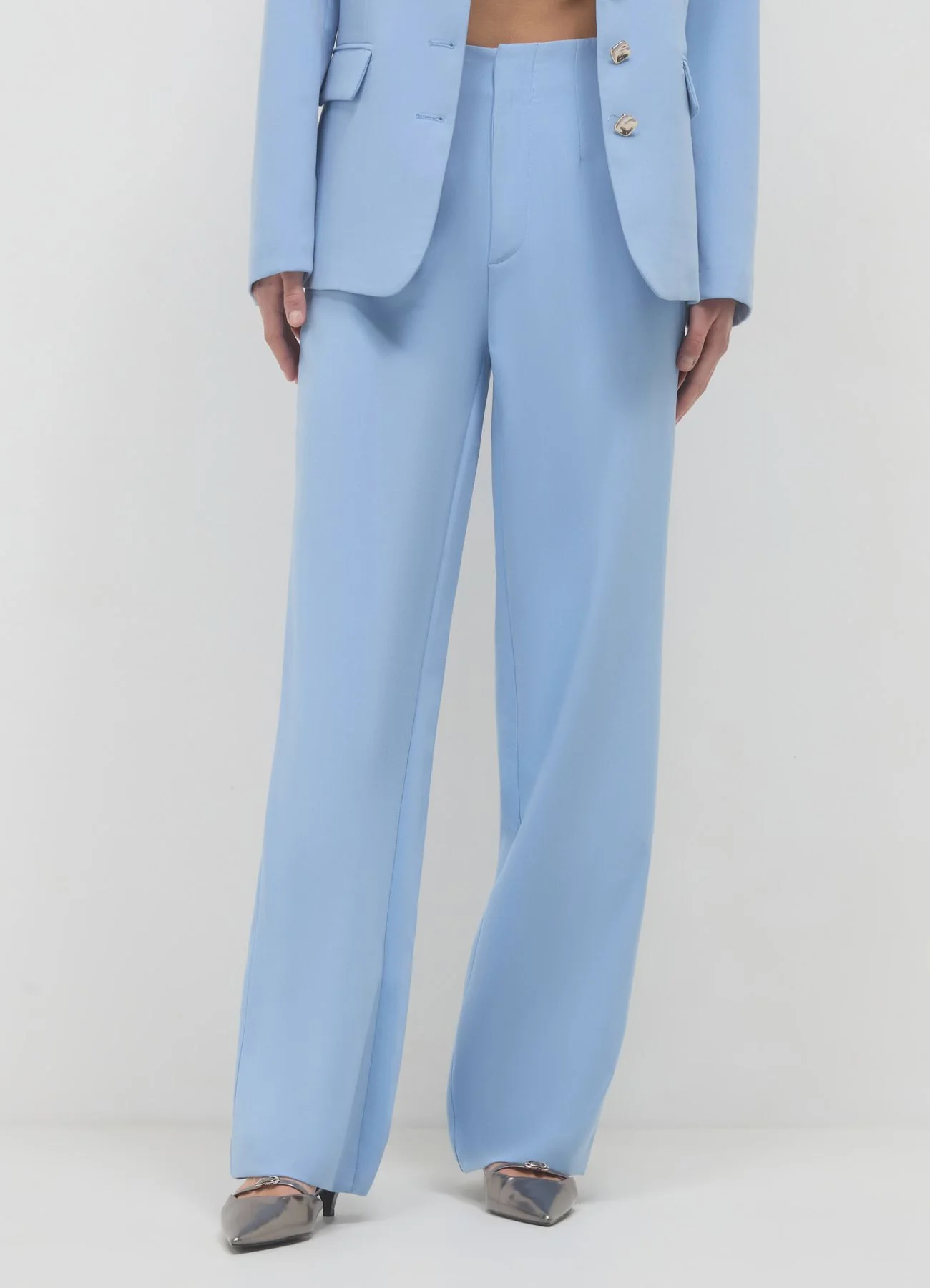 Pantaloni palazzo pinces - Image 3