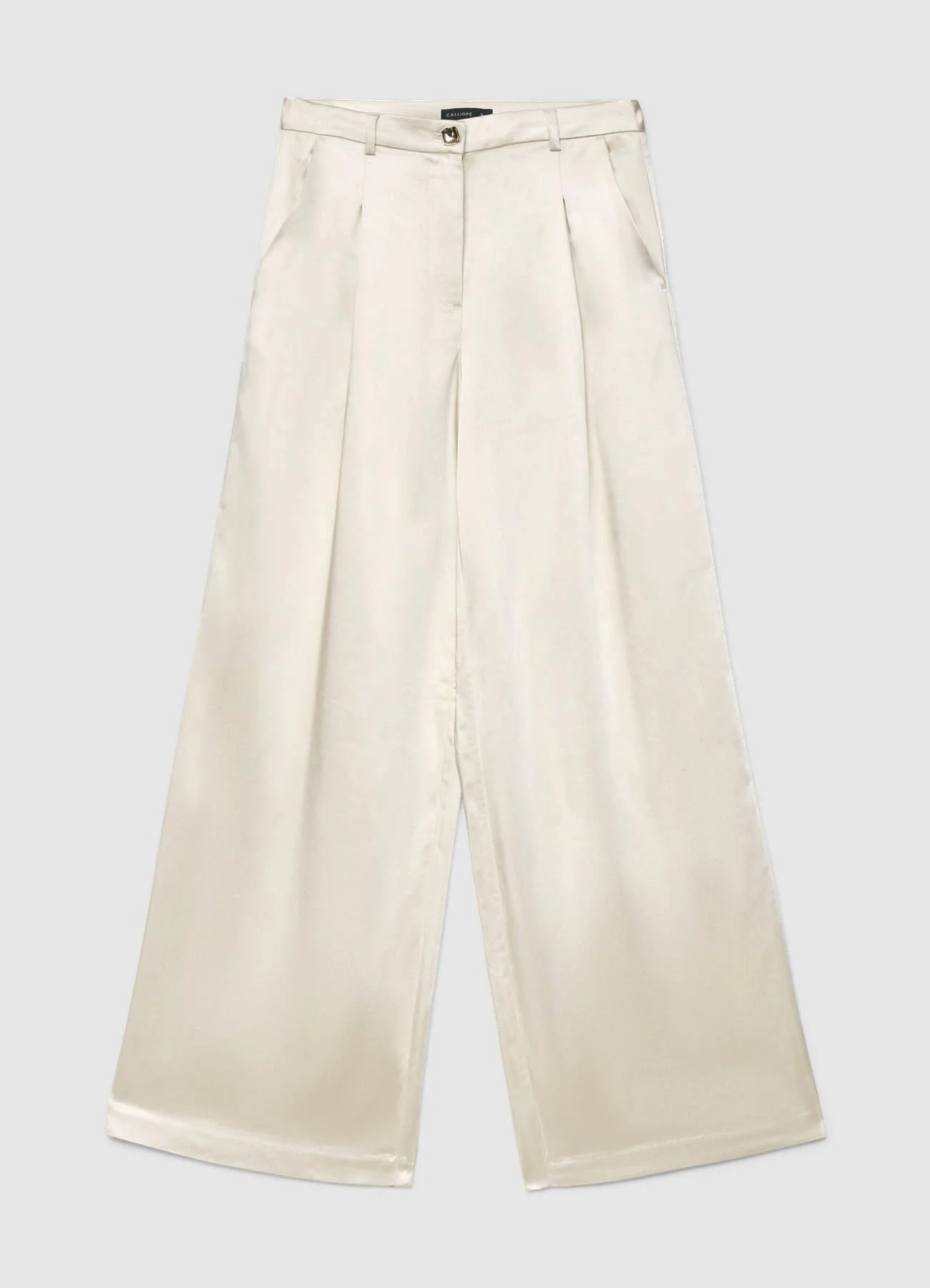 Pantaloni palazzo simil satin - Image 5