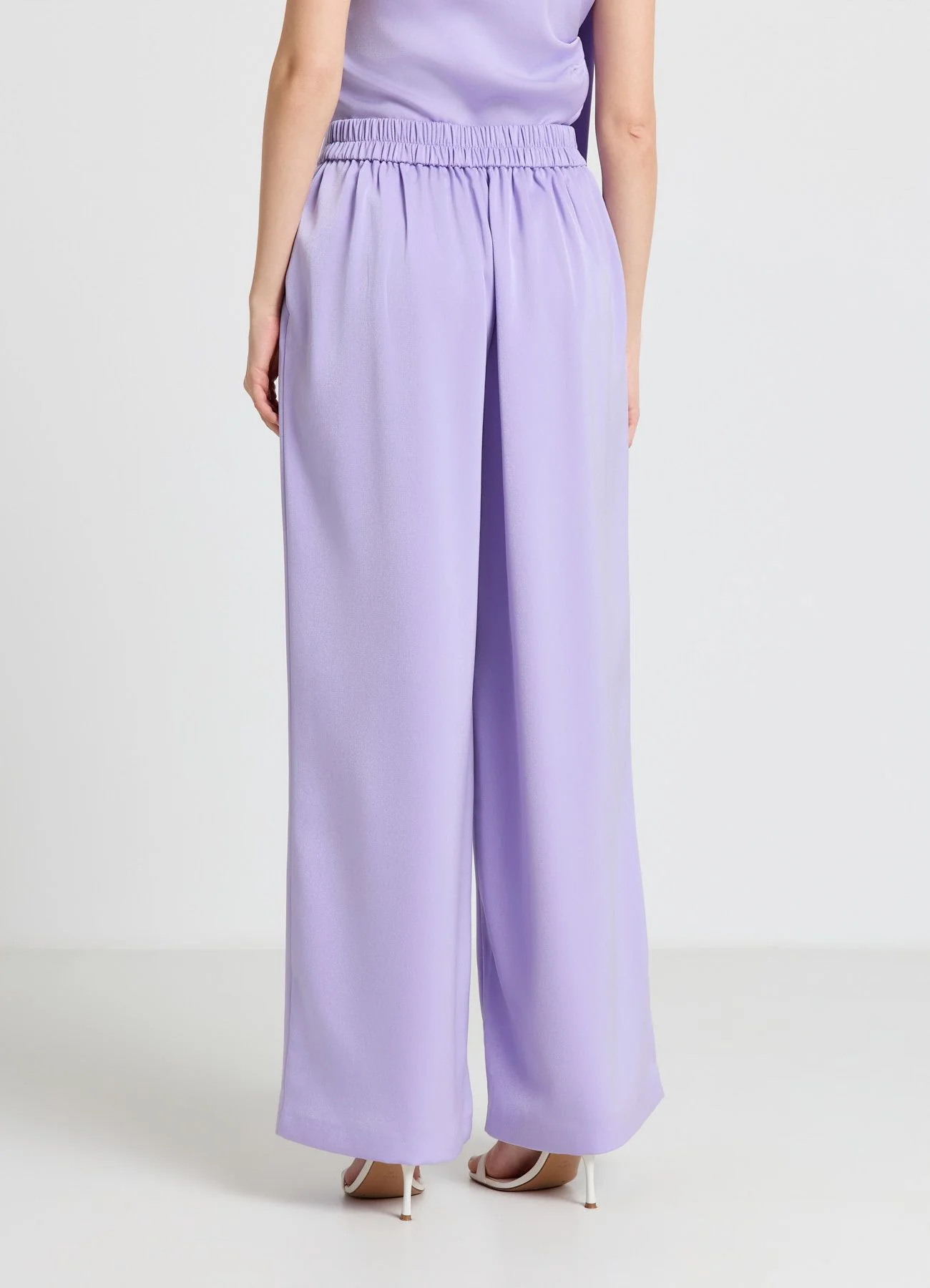 Pantaloni palazzo similsatin - Image 3