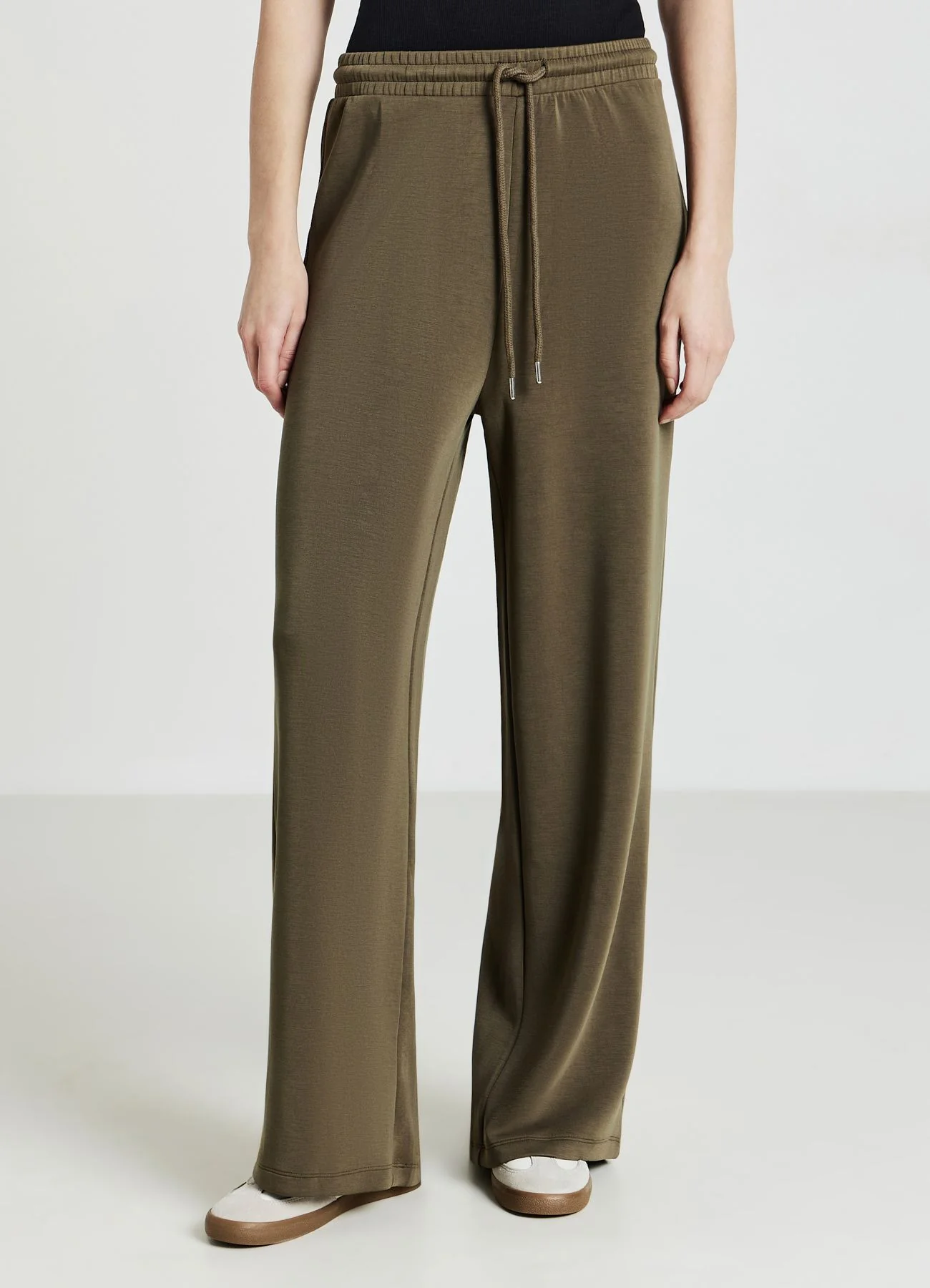 Pantaloni palazzo tinta unita - Image 3