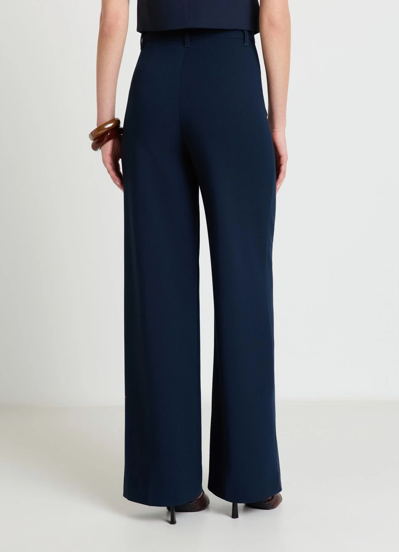 Pantaloni palazzo tinta unita - Image 2