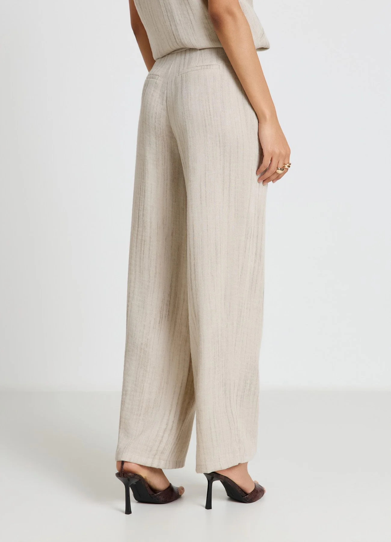 Pantaloni palazzo tinta unita - Image 3