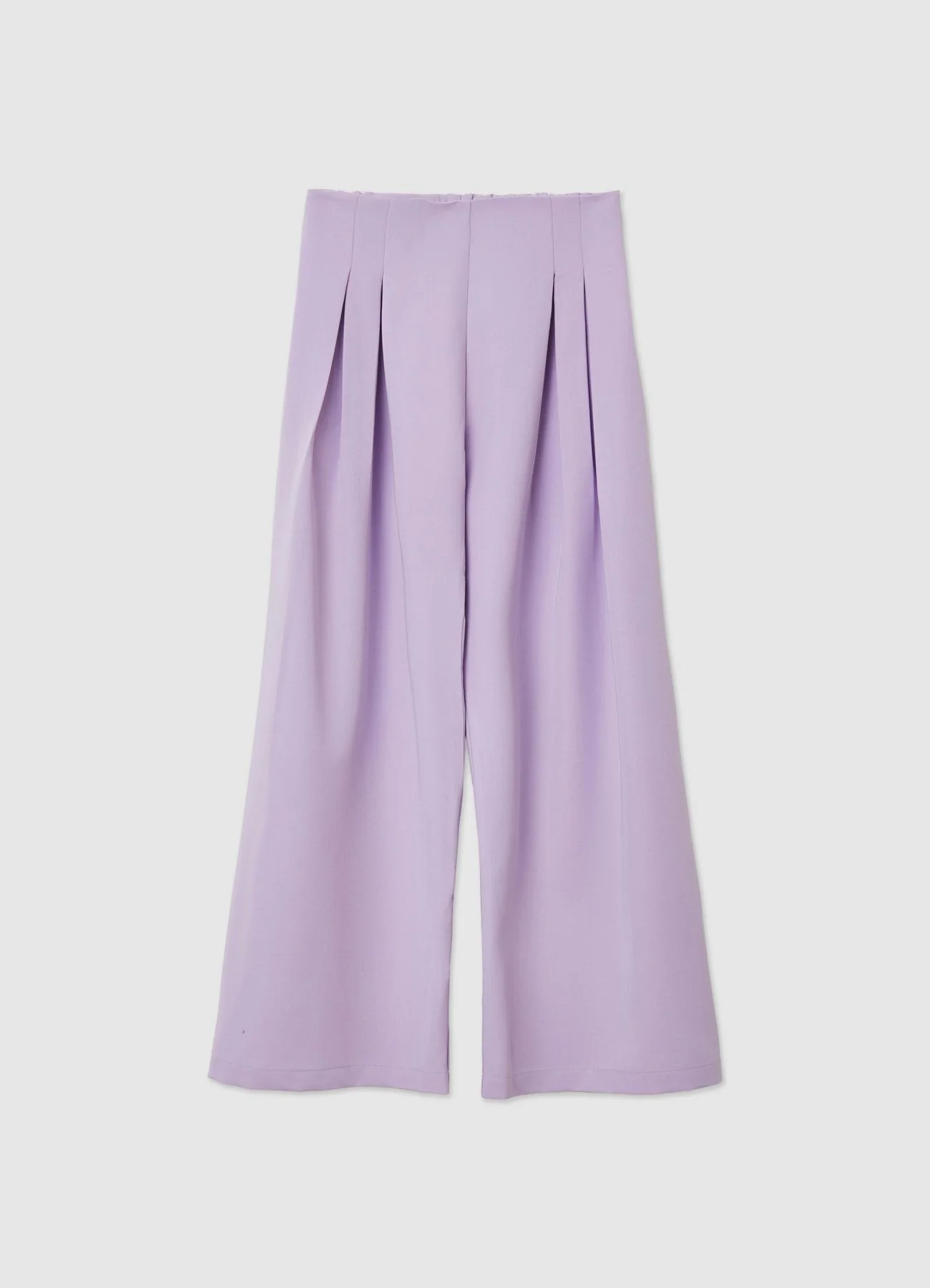 Pantaloni palazzo wide leg con pieghe - Image 2