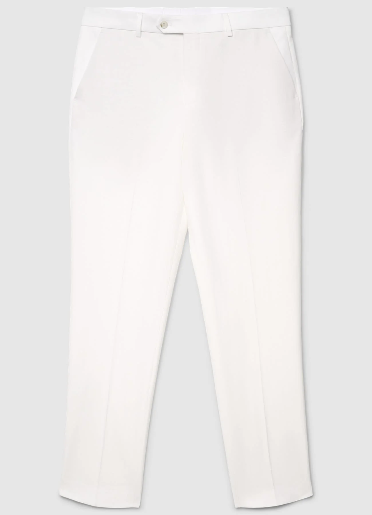 Pantaloni sartoriali con piega e tasche a filetto - Image 5