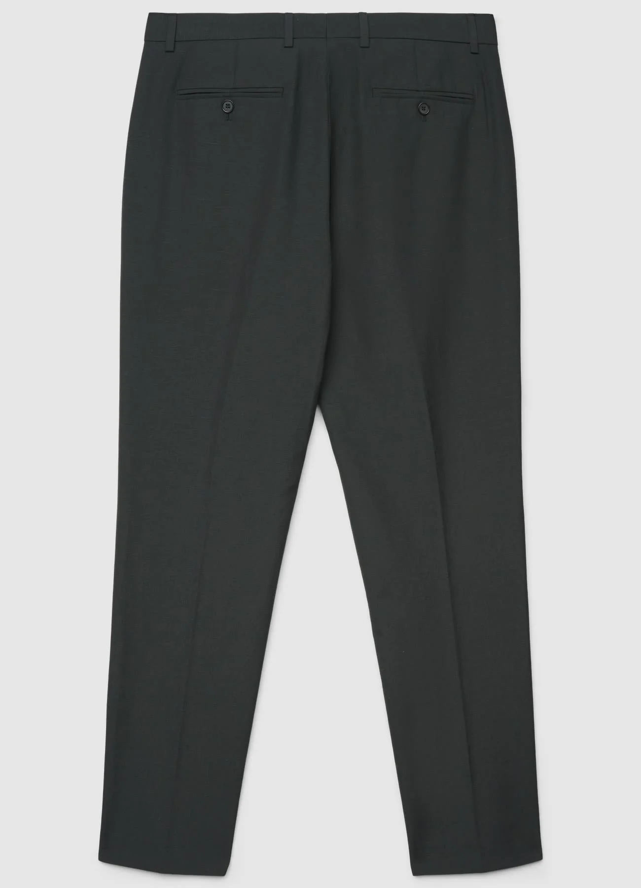 Pantaloni sartoriali con piega e tasche a filetto - Image 4