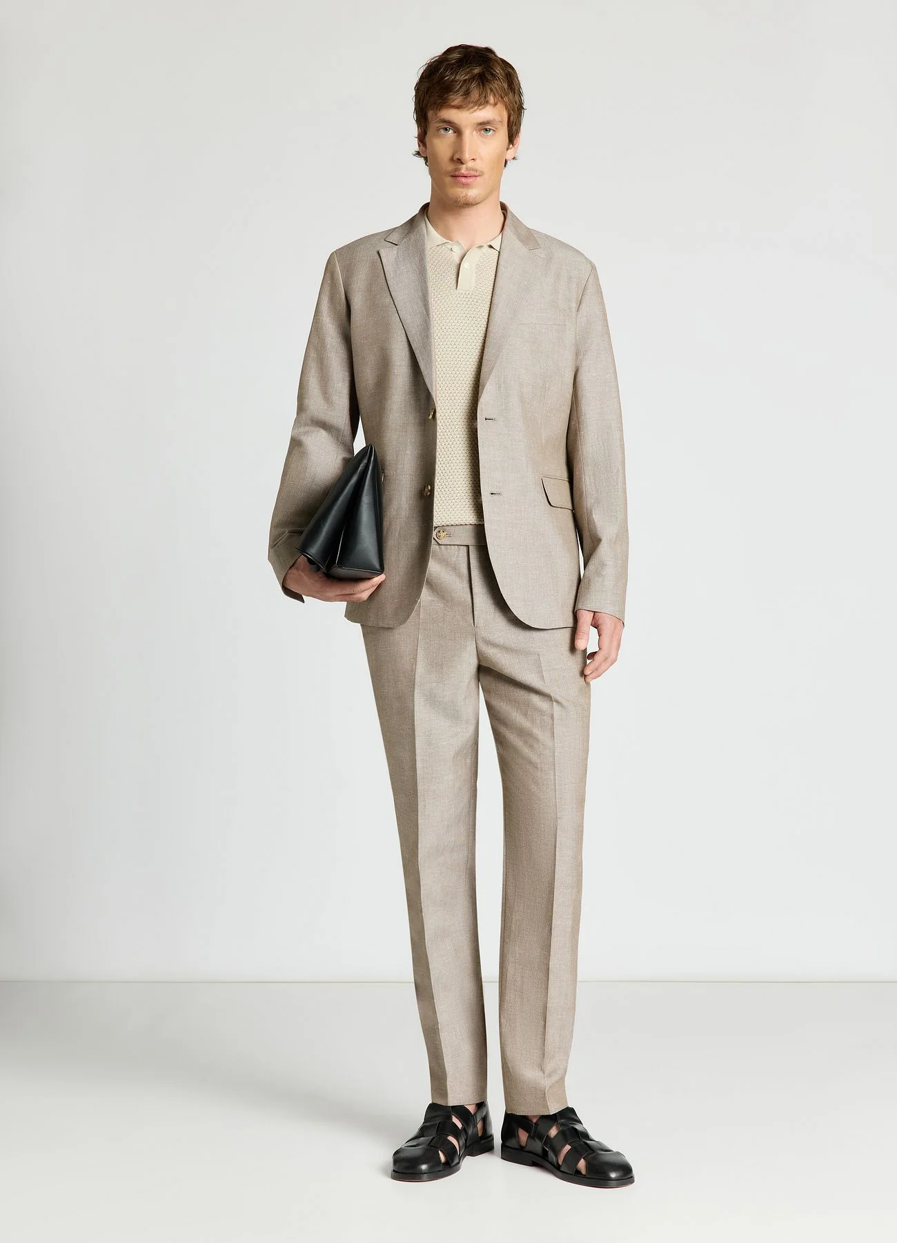 Pantaloni sartoriali con tasche a filetto