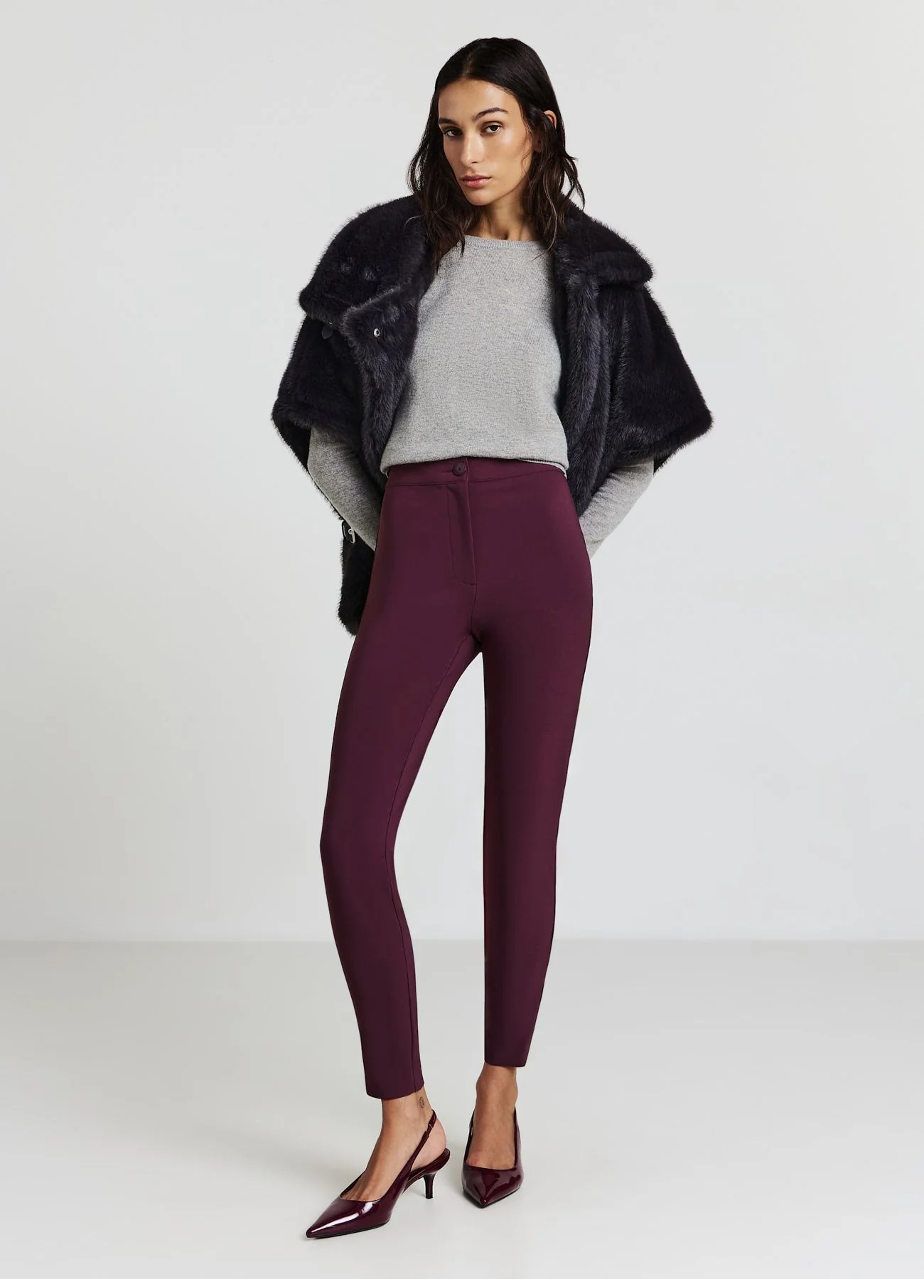Pantaloni skinny vita alta - Image 2