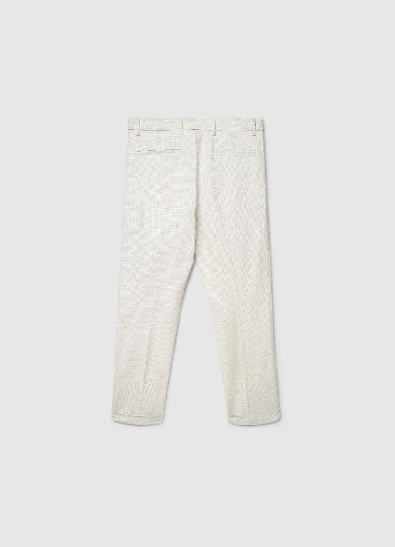 Pantaloni straight a microfantasia - Image 5